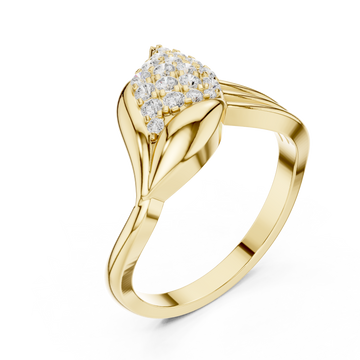 Gold Radiant Tranquil Harmony Band Right View