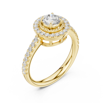 Gold Starfire Cascade Classic Halo Band Right View