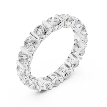  White Gold Eternal Radiance Band Ring Right View