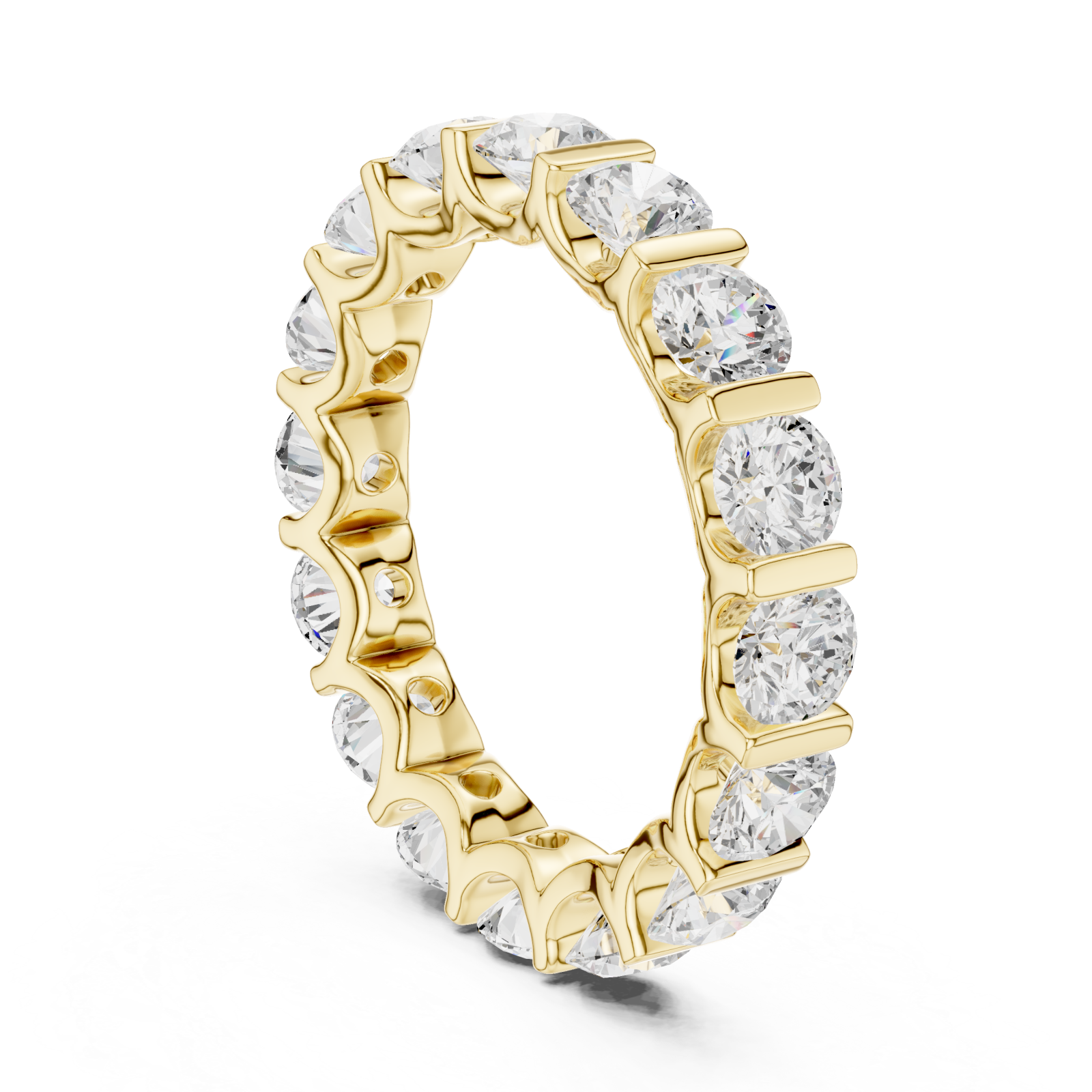  Gold Eternal Radiance Band Ring Left View