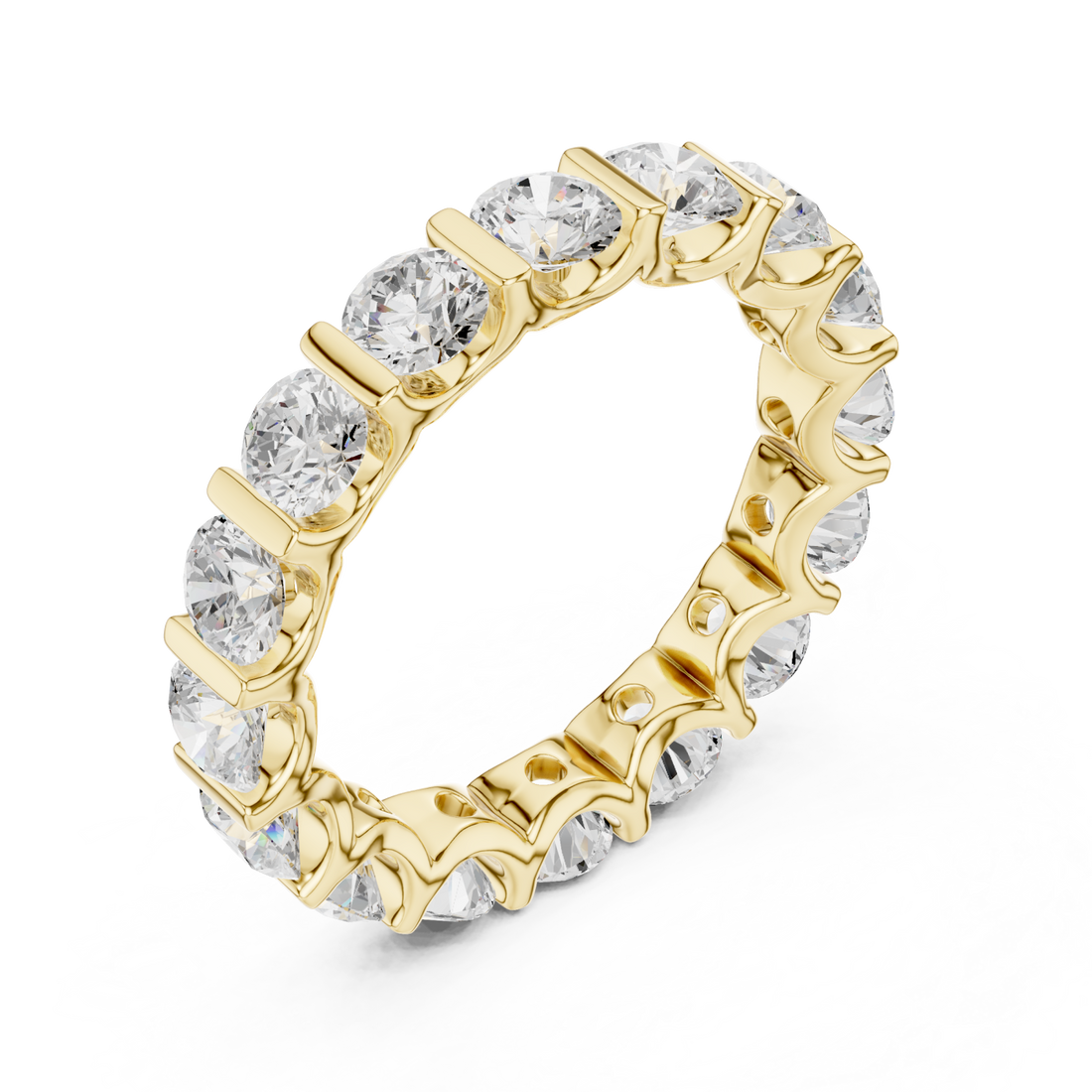Gold Eternal Radiance Band Ring Right View