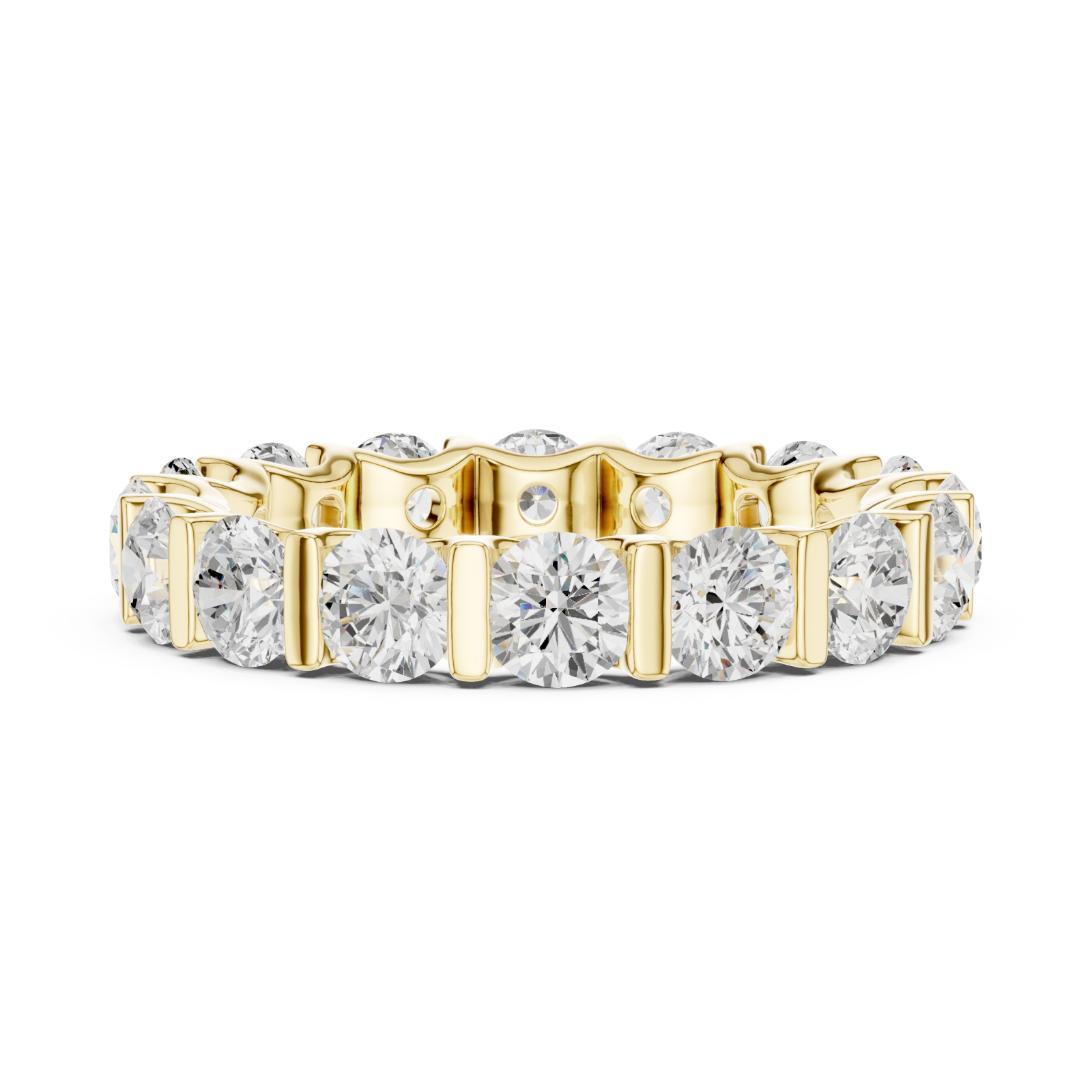  Gold Eternal Radiance Band Ring Side View
