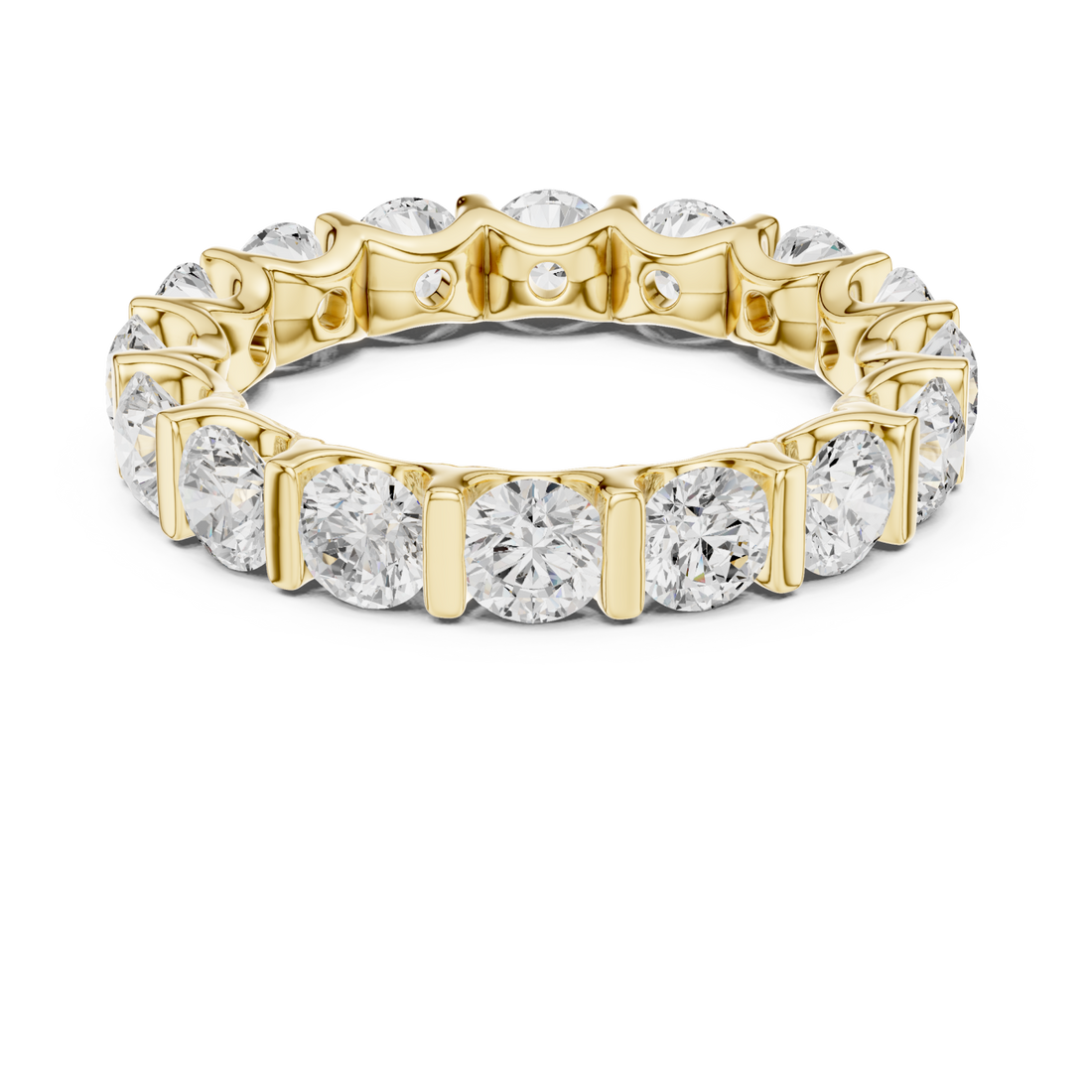 Gold Eternal Radiance Band Ring Right View