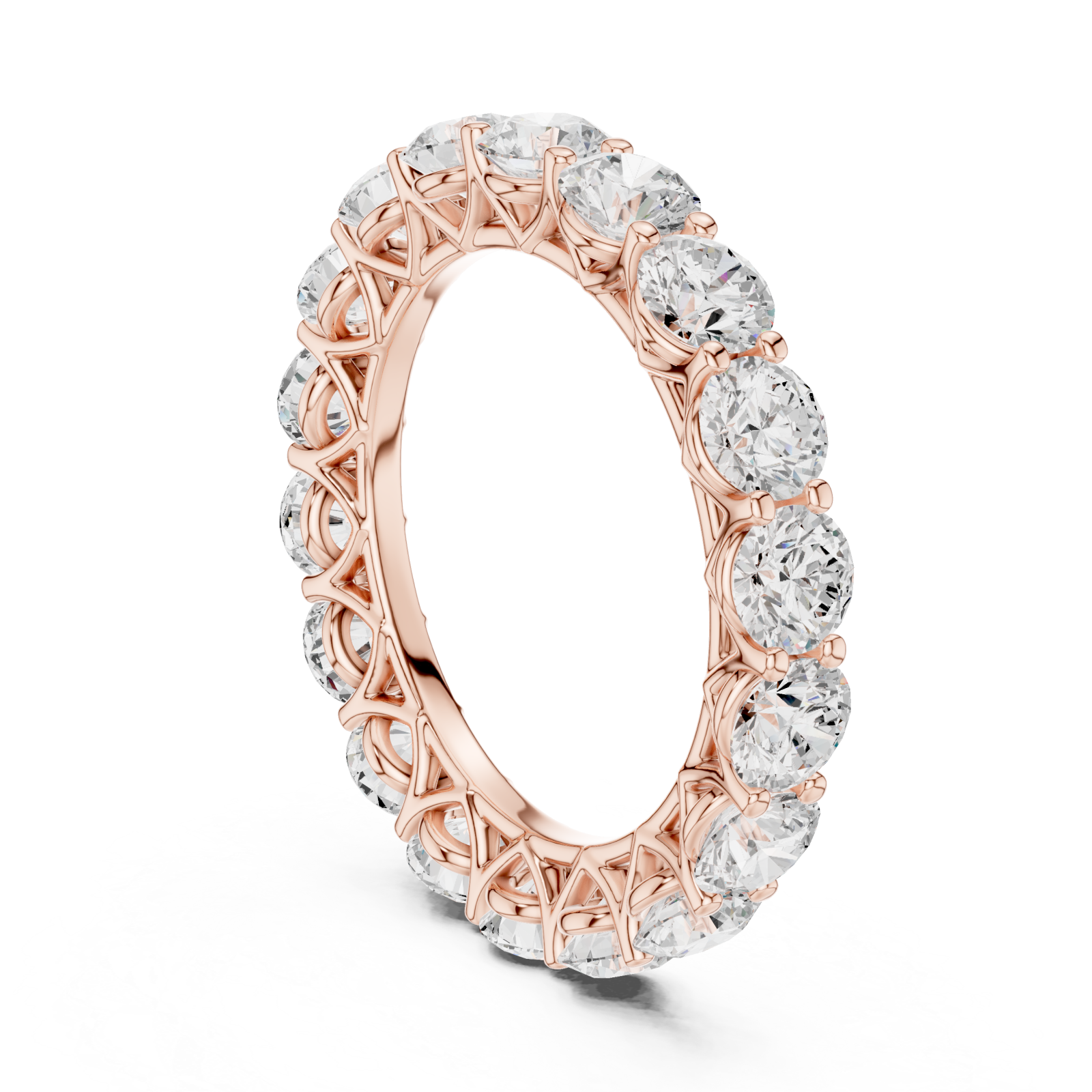  Rose Gold Eternal Radiance Band Left View