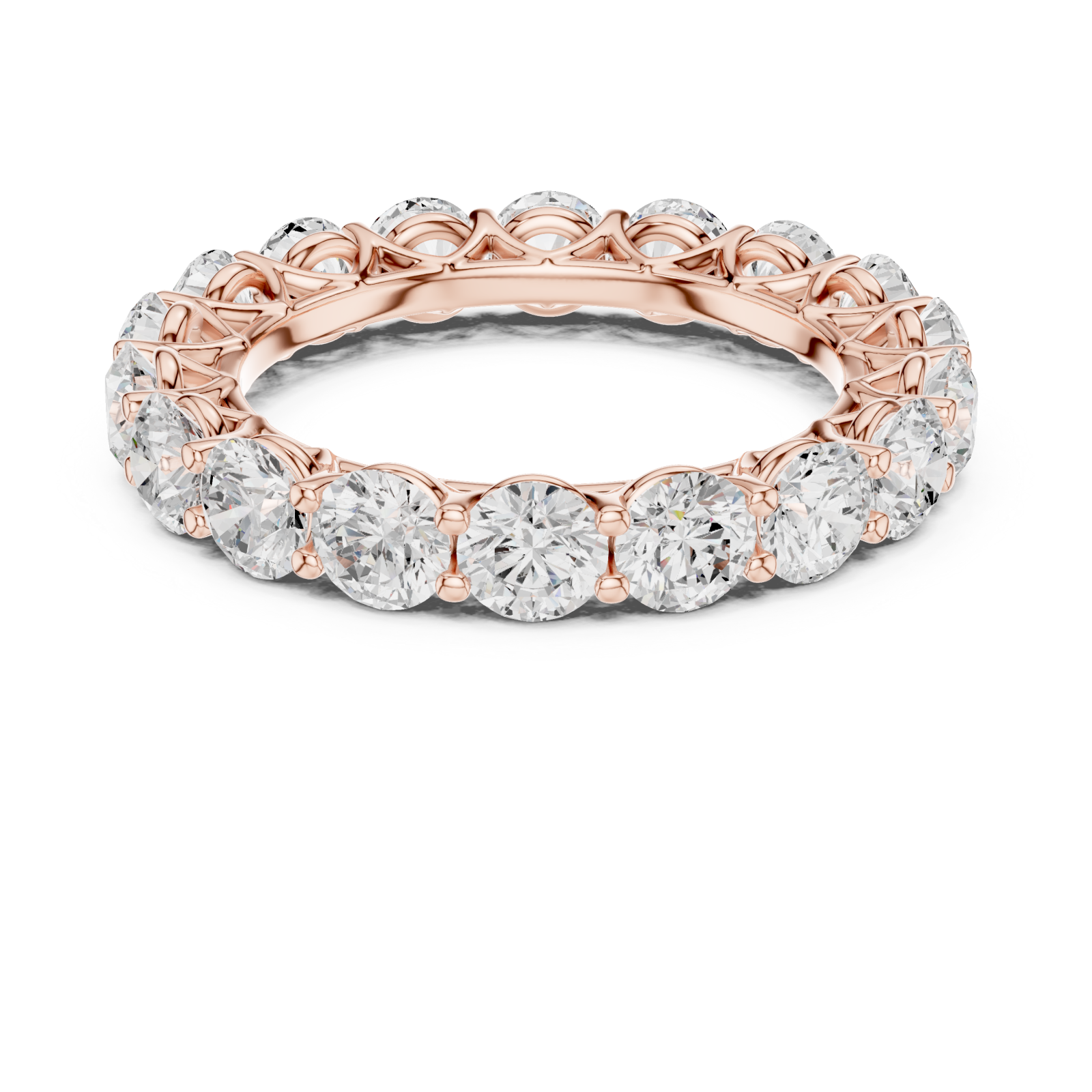  Rose Gold Eternal Radiance Band Front View