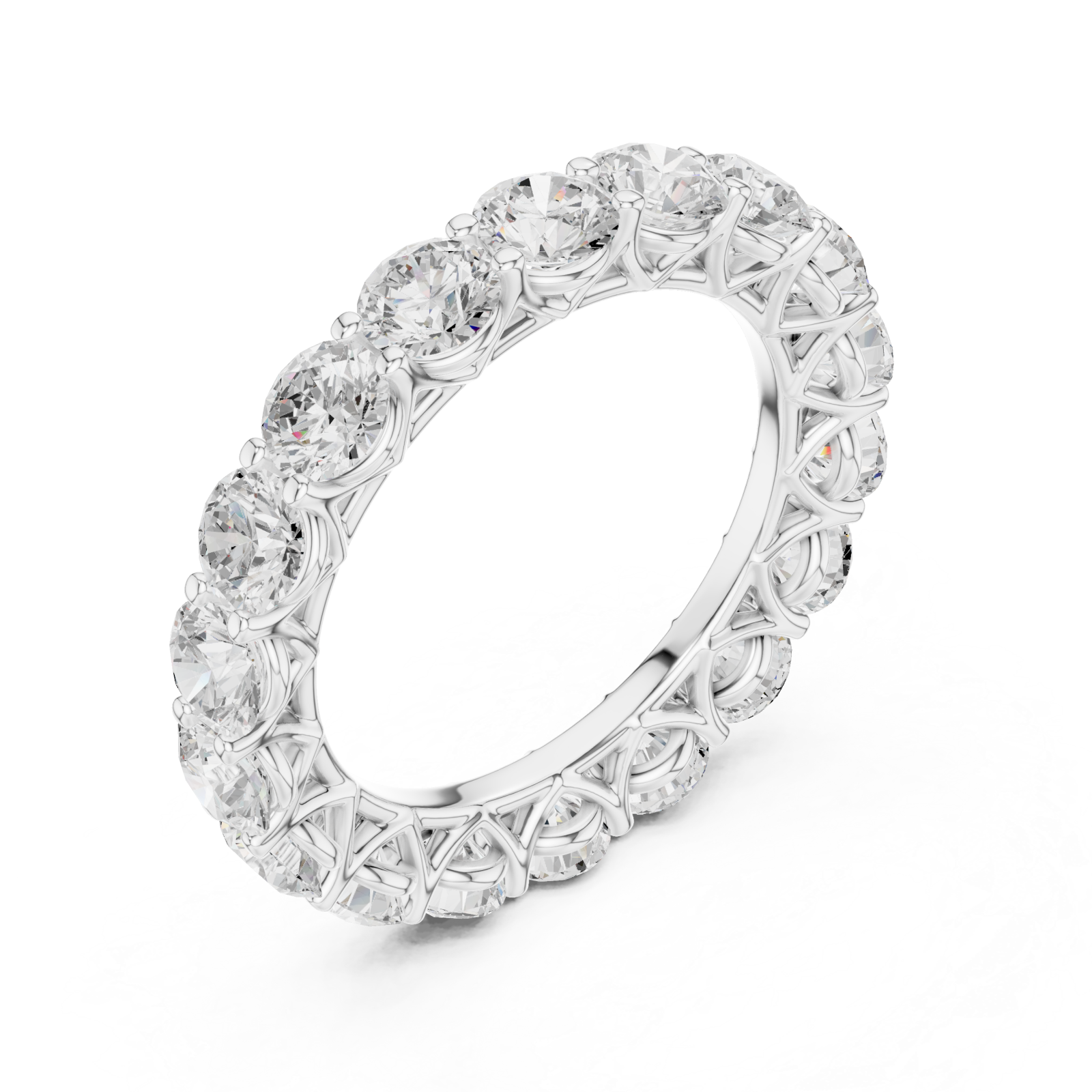  White Gold Eternal Radiance Band Right View