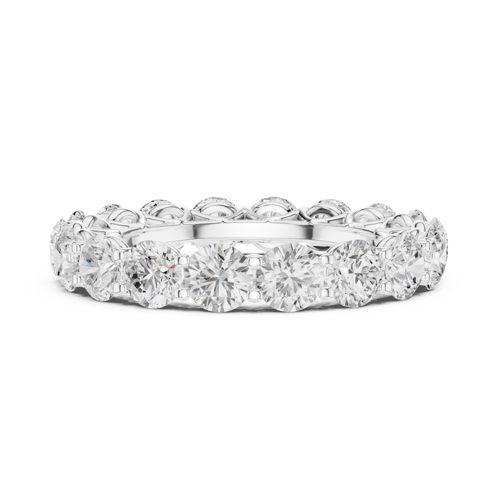  White Gold Eternal Radiance Band Side View