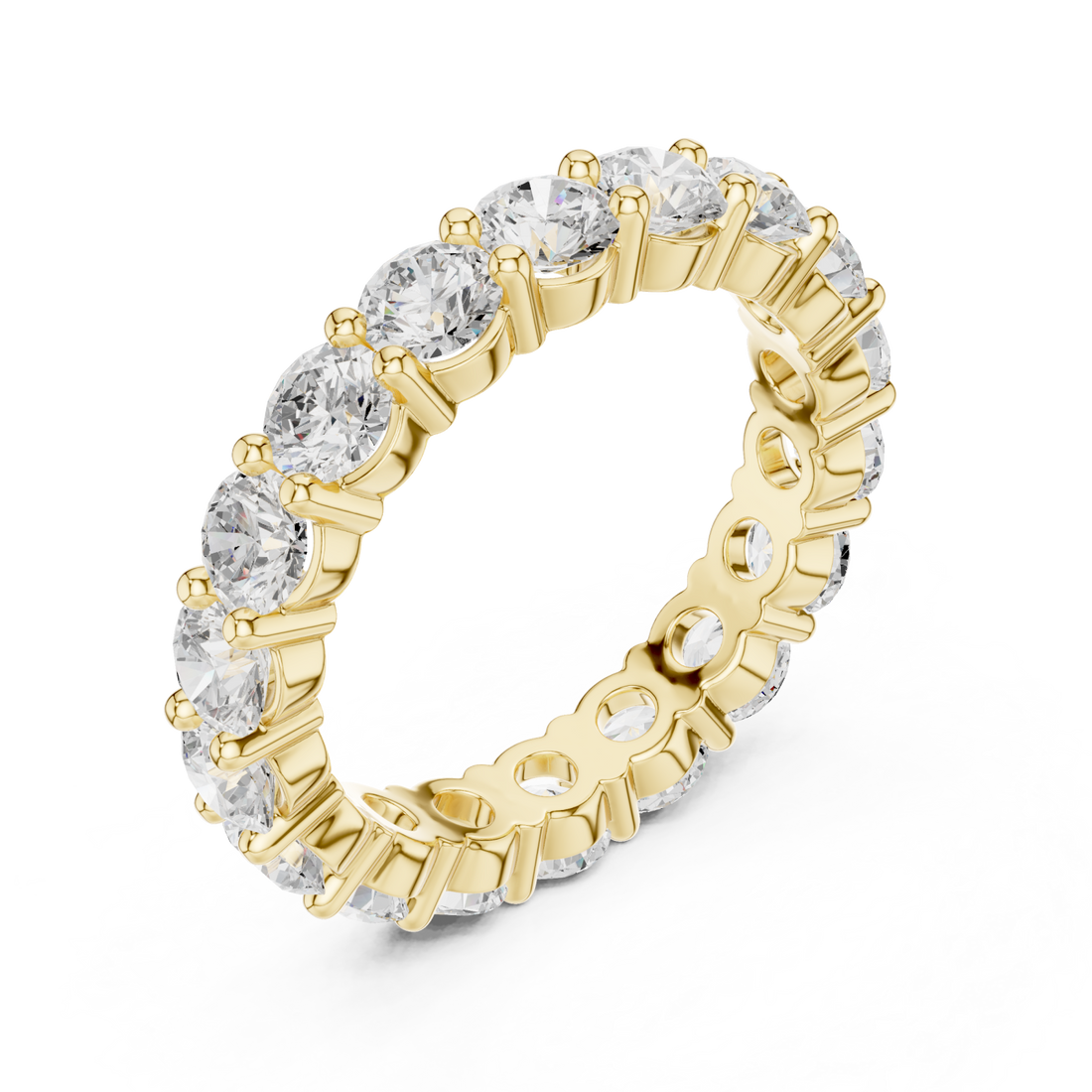 Gold Classic Radiance Eternity Band Right View