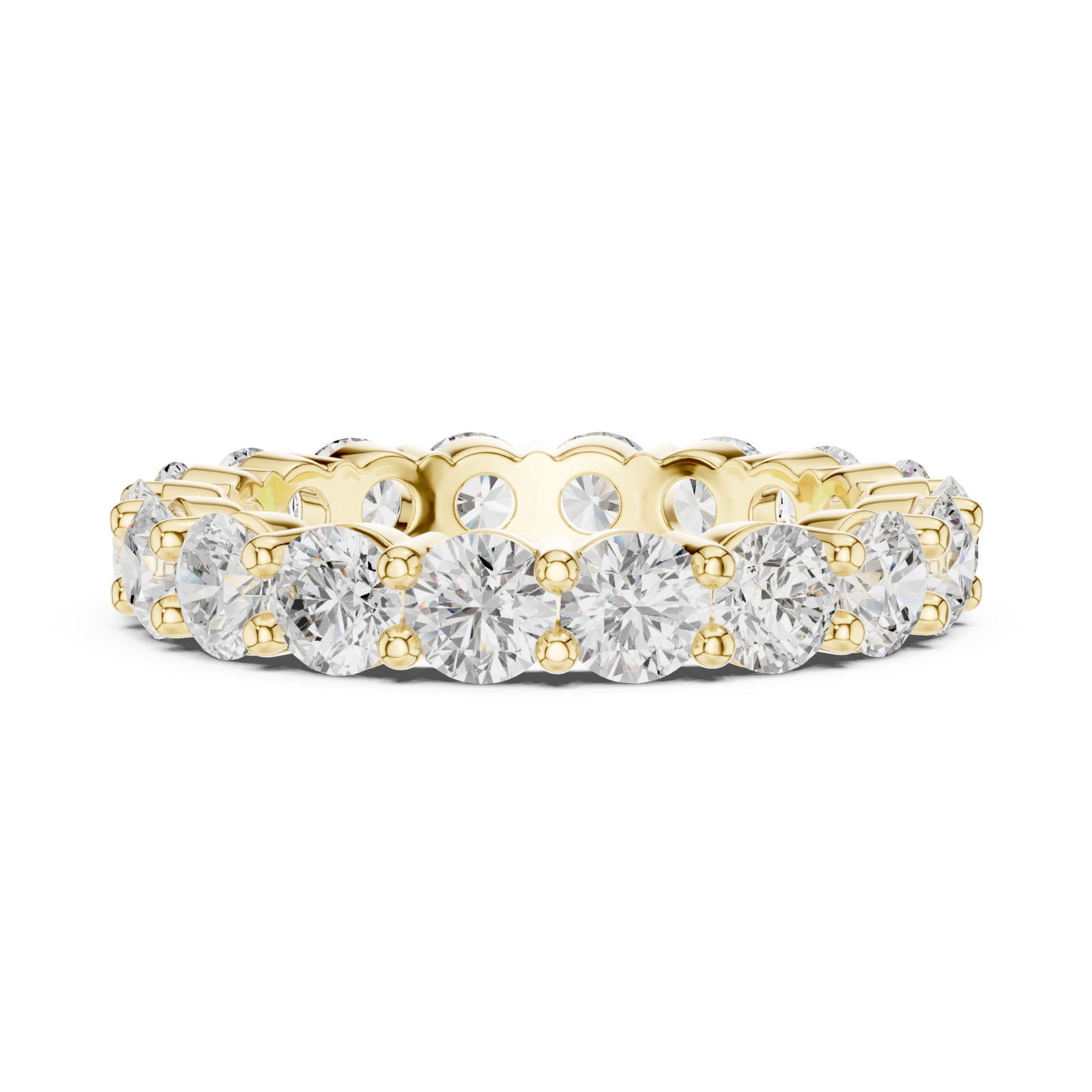  Gold Classic Radiance Eternity Band Side View