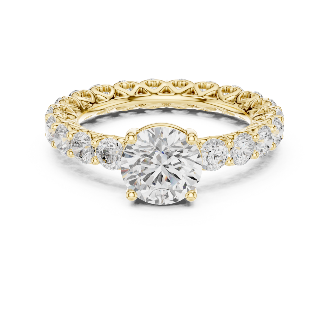Gold Heirloom Grace Solitaire Ring Right View
