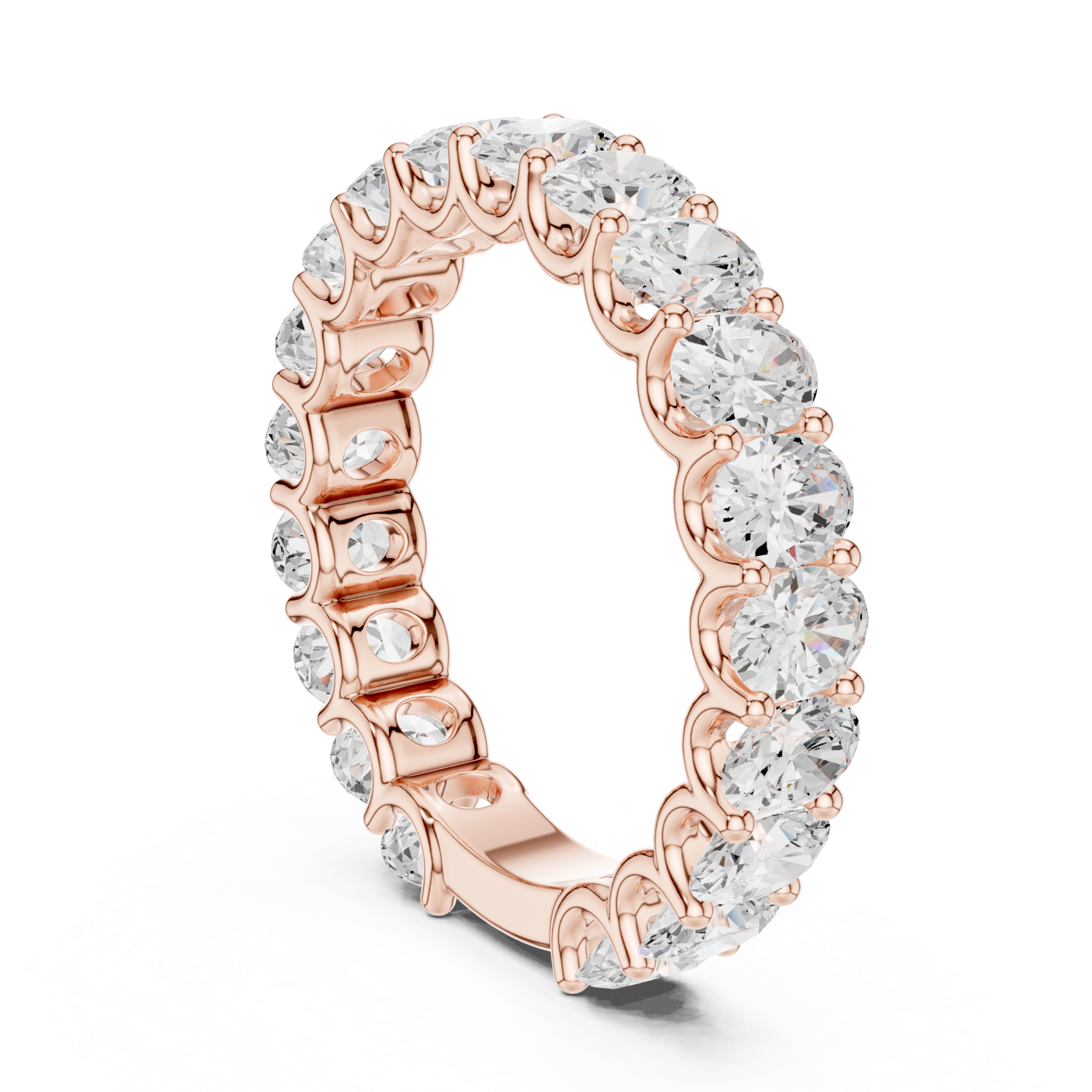 Rose Gold Eternal Grace Classic Eternity Ring Left View