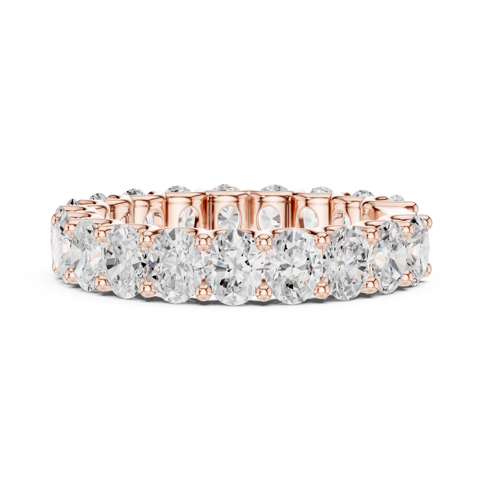  Rose Gold Eternal Grace Classic Eternity Ring Side View