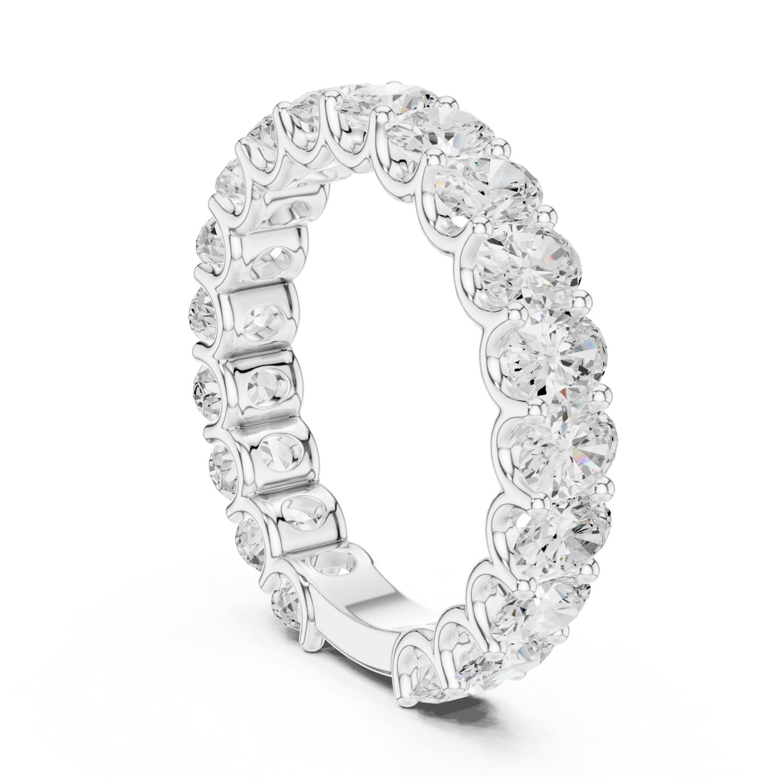  White Gold Eternal Grace Classic Eternity Ring Left View