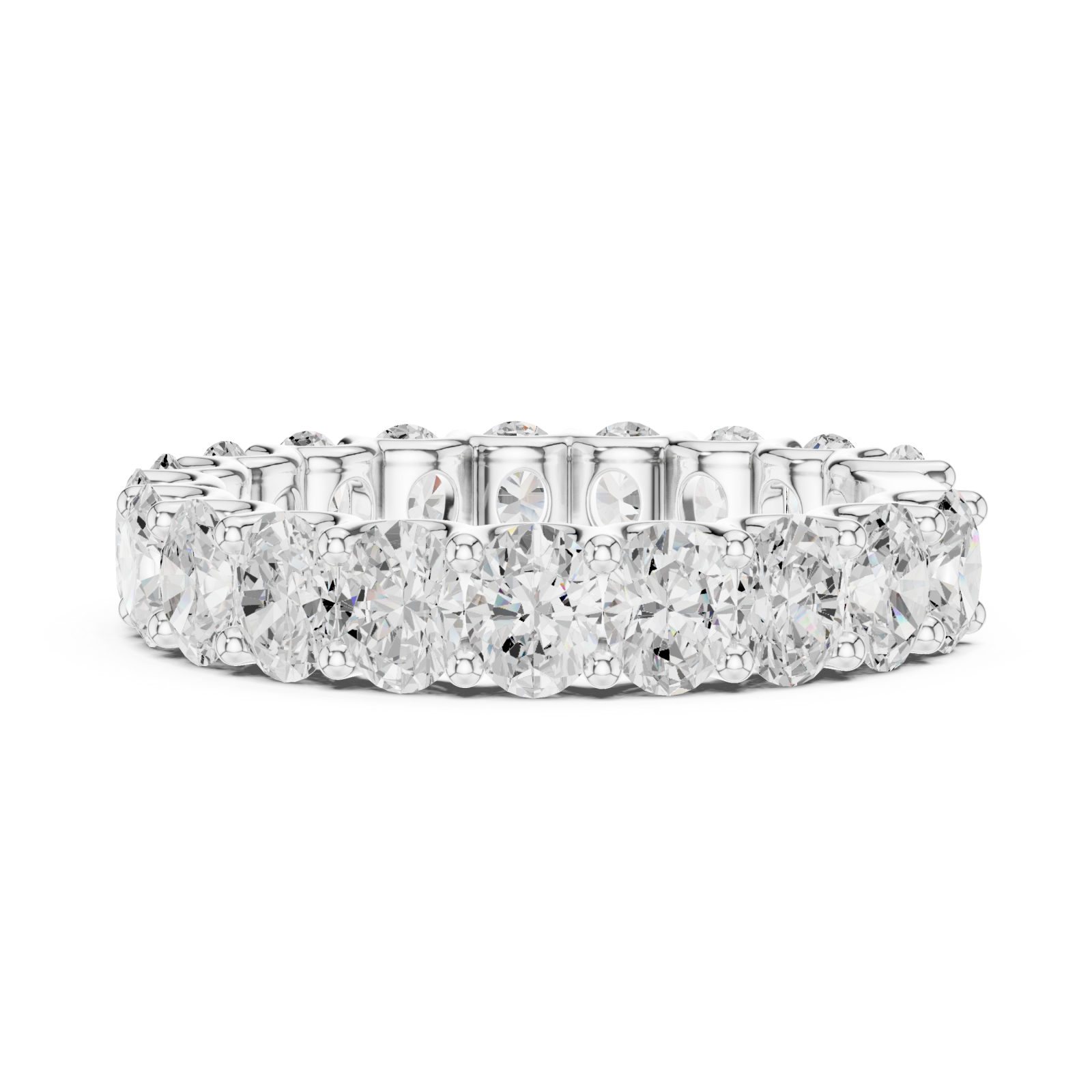  White Gold Eternal Grace Classic Eternity Ring Side View