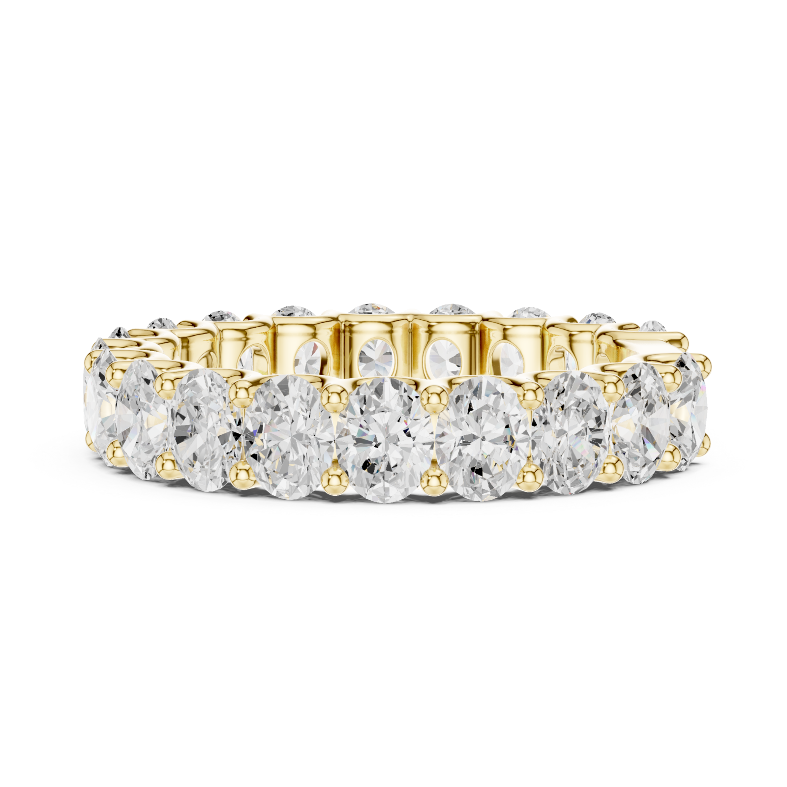  Gold Eternal Grace Classic Eternity Ring Side View