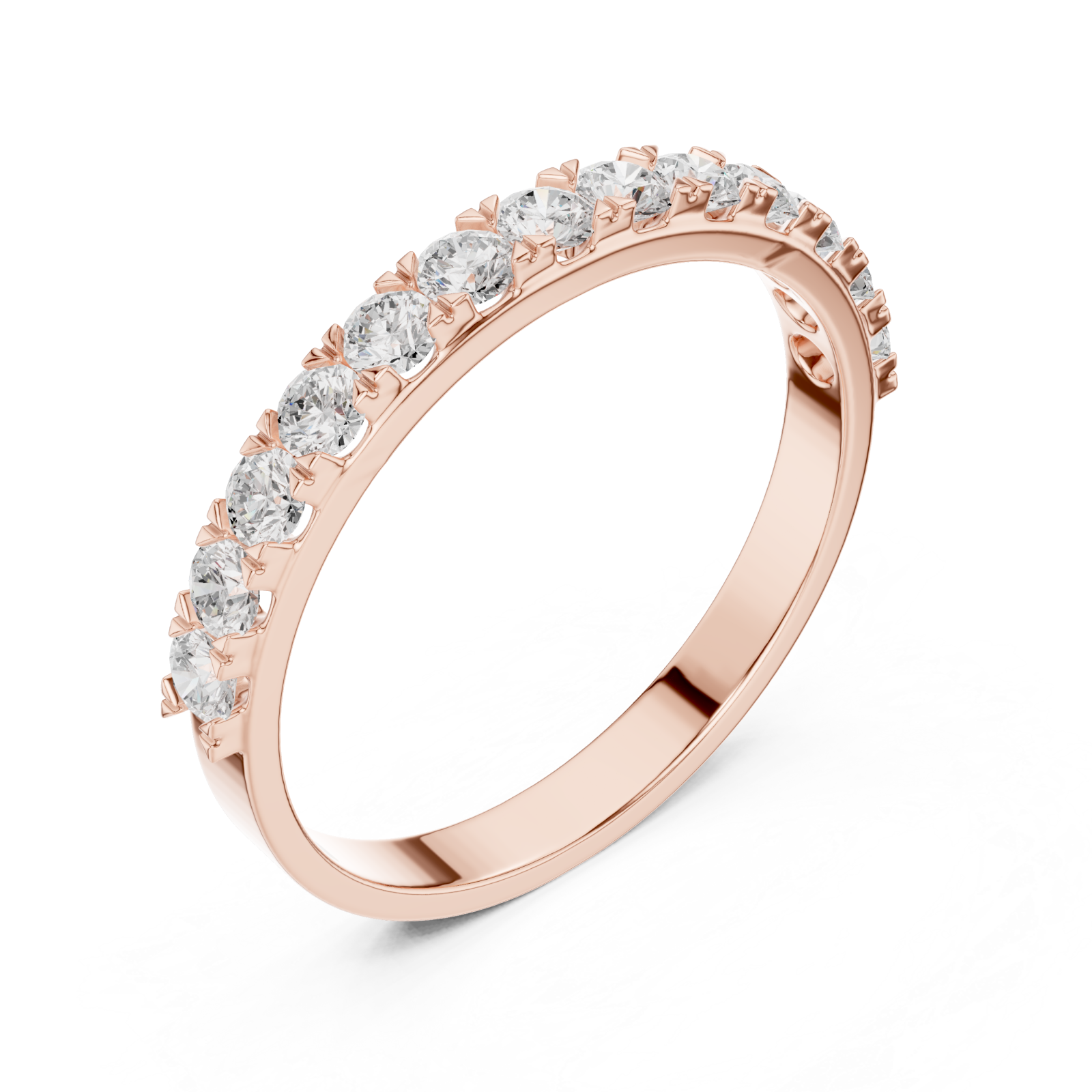  Rose Gold Eternal Spark Luxe Ring Front View