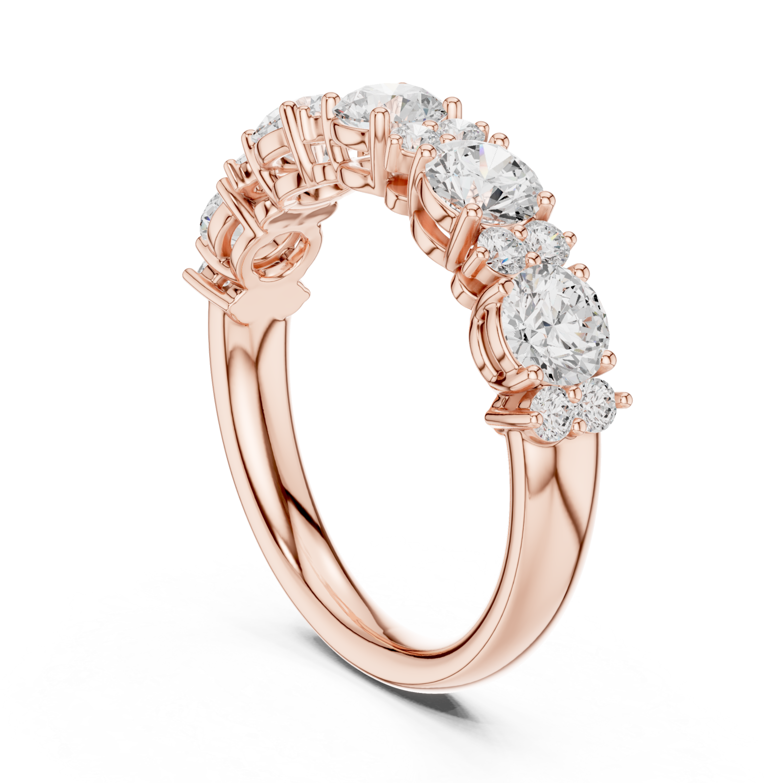  Rose Gold Charmed Allure Heirloom Band Left View