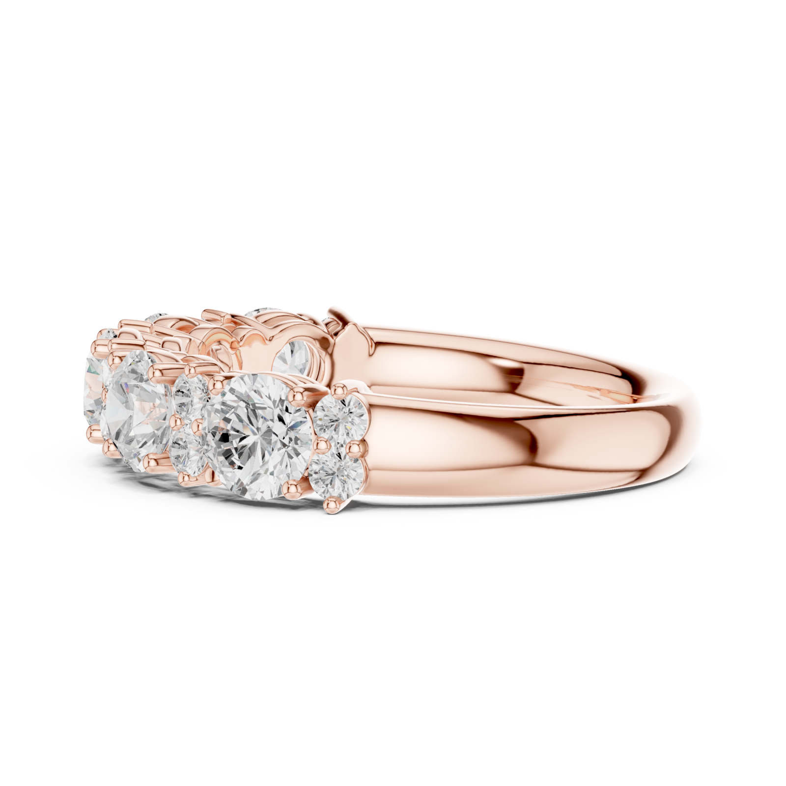  Rose Gold Charmed Allure Heirloom Band Side View