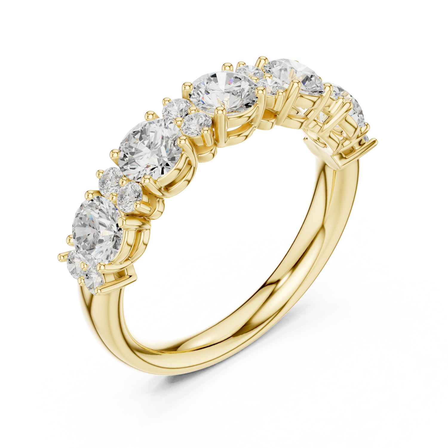 Gold Charmed Allure Heirloom Band Right View