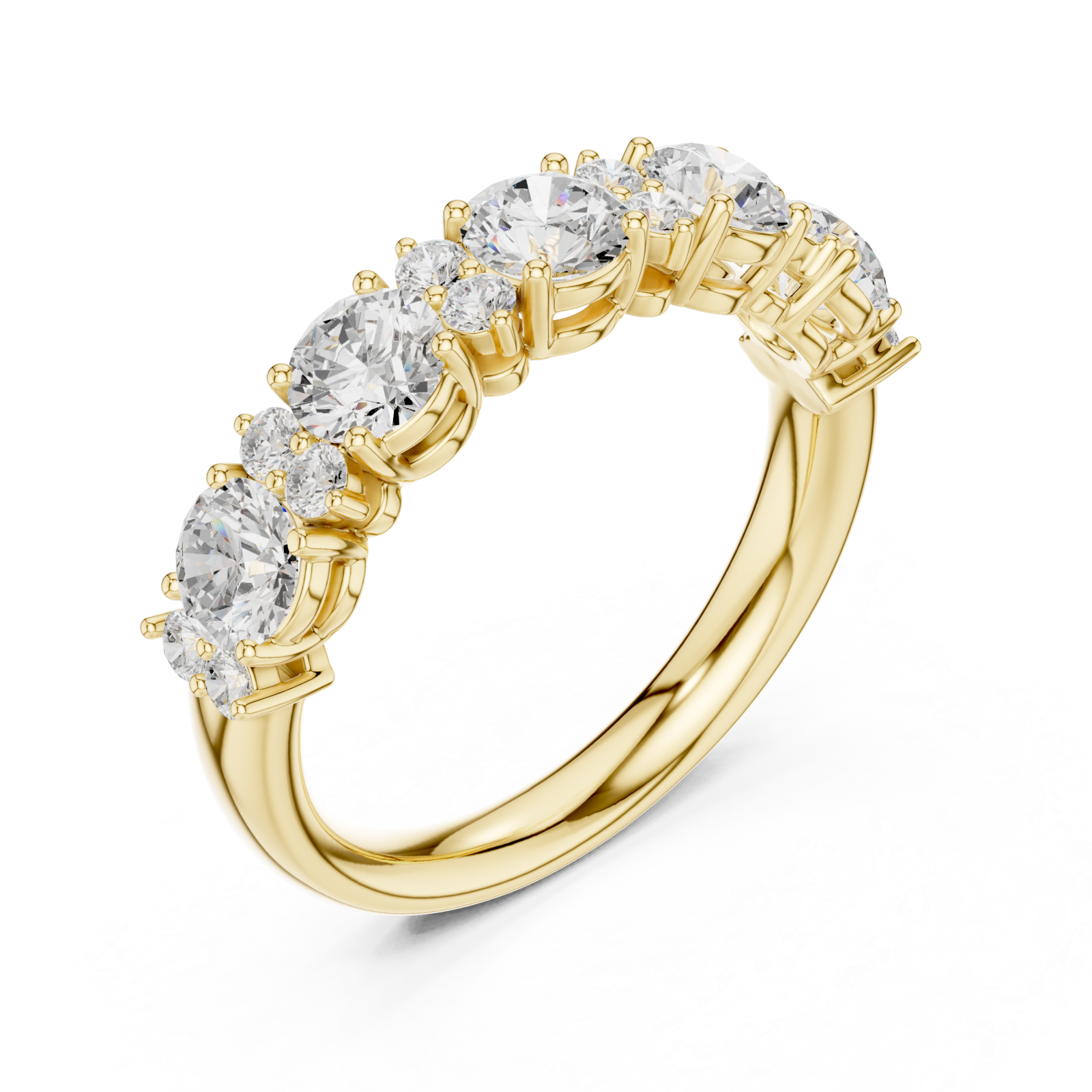 Gold Charmed Allure Heirloom Band Right View