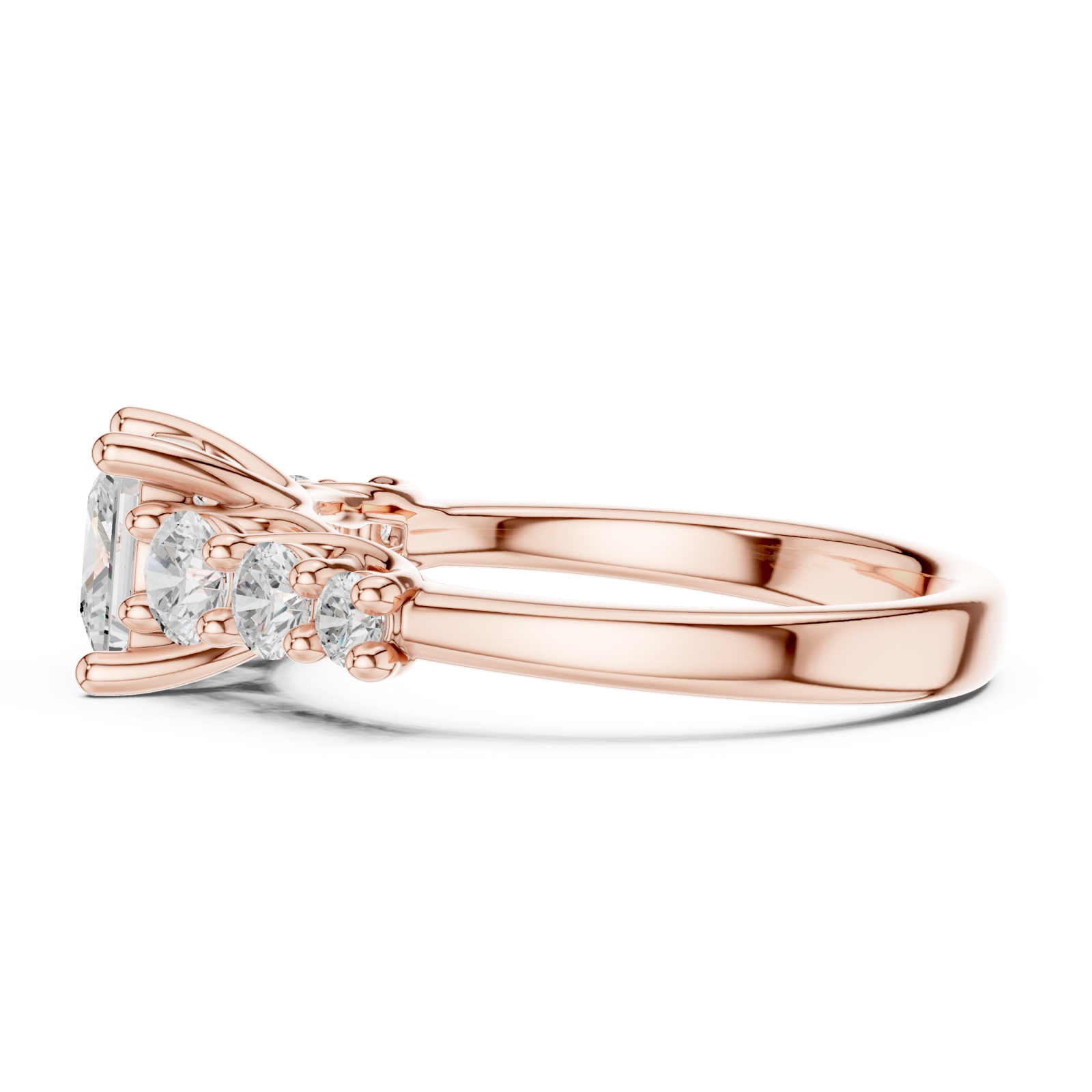  Rose Gold Eternal Embrace Classic Ring Side View