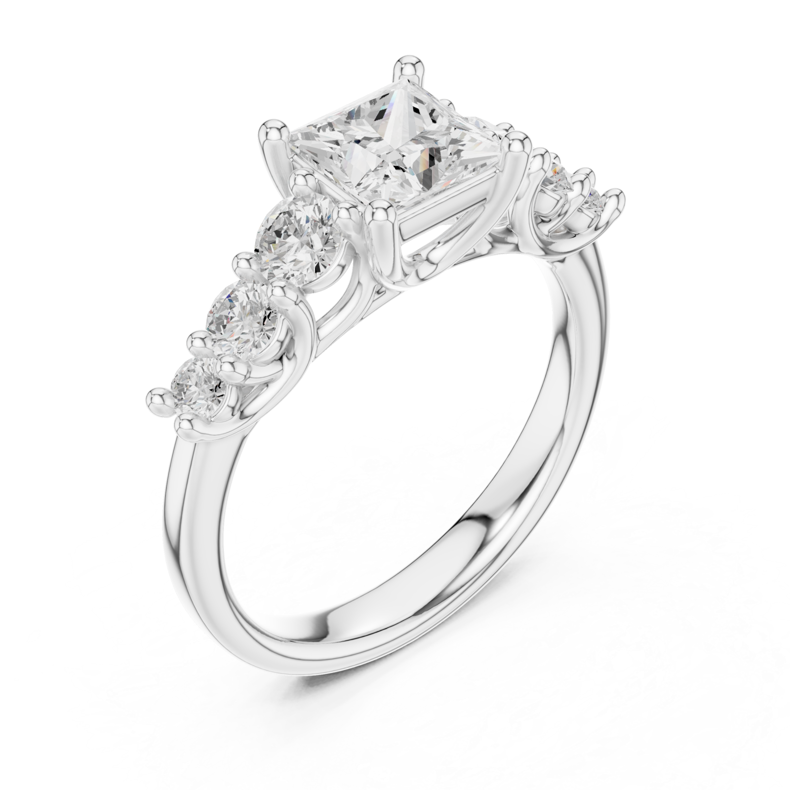  White Gold Eternal Embrace Classic Ring Right View