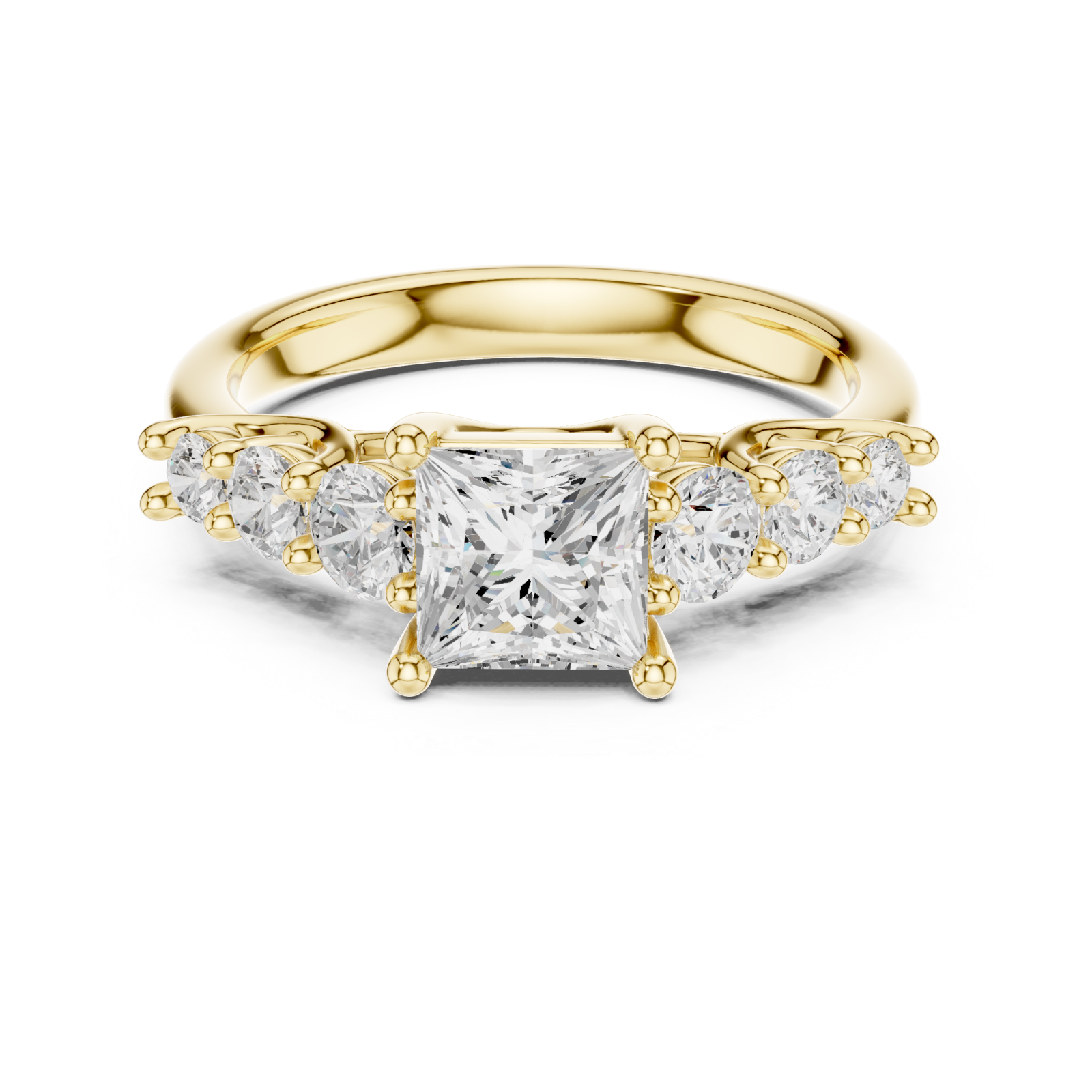  Gold Eternal Embrace Classic Ring Front View