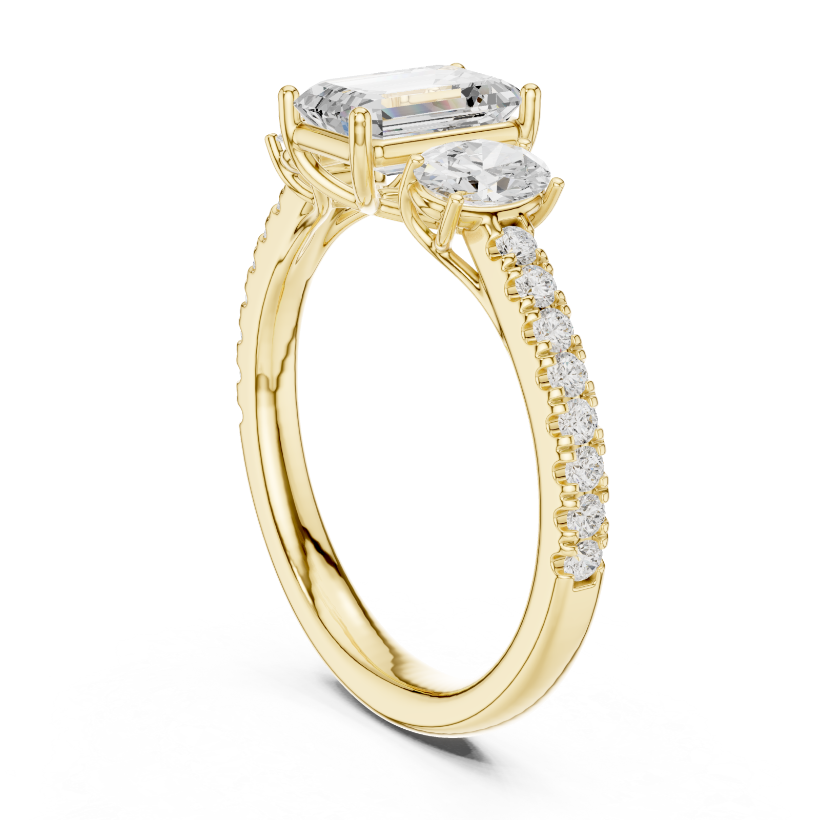  Gold Celestial Entwine Ring Left View