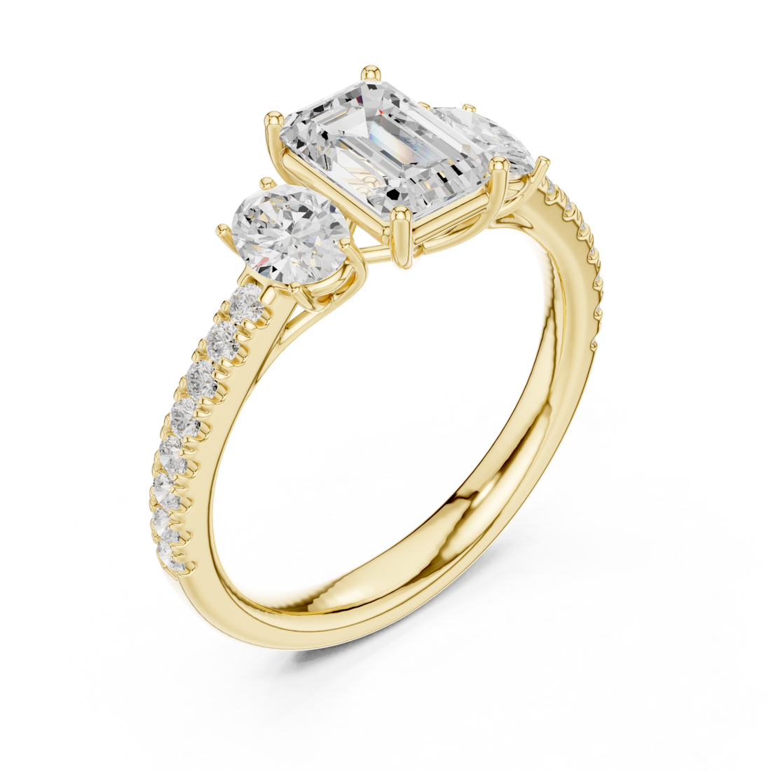 Gold Celestial Entwine Ring Right View