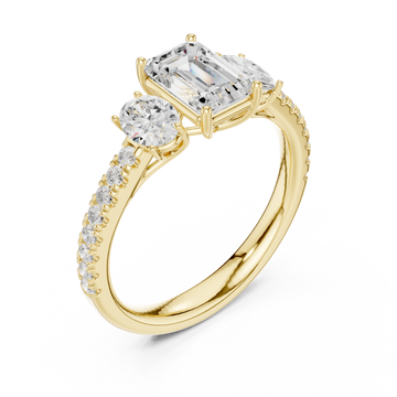 Gold Celestial Entwine Ring Right View