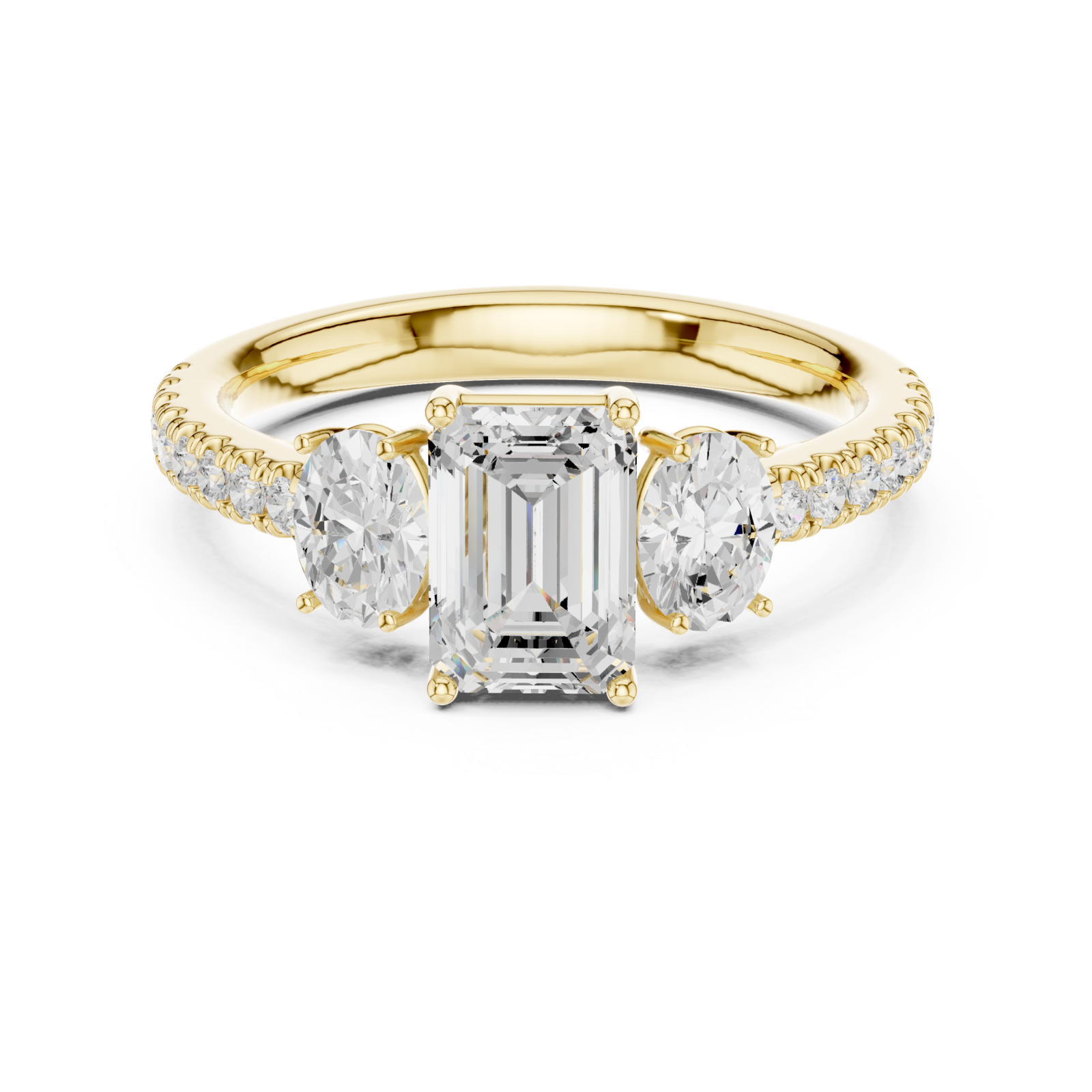  Gold Celestial Entwine Ring Front View