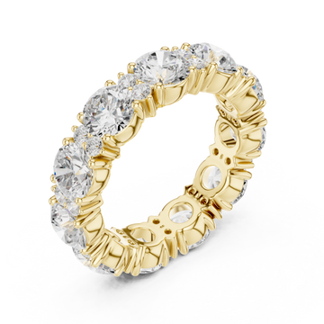 Gold Celestial Embrace Eternity Band Right View