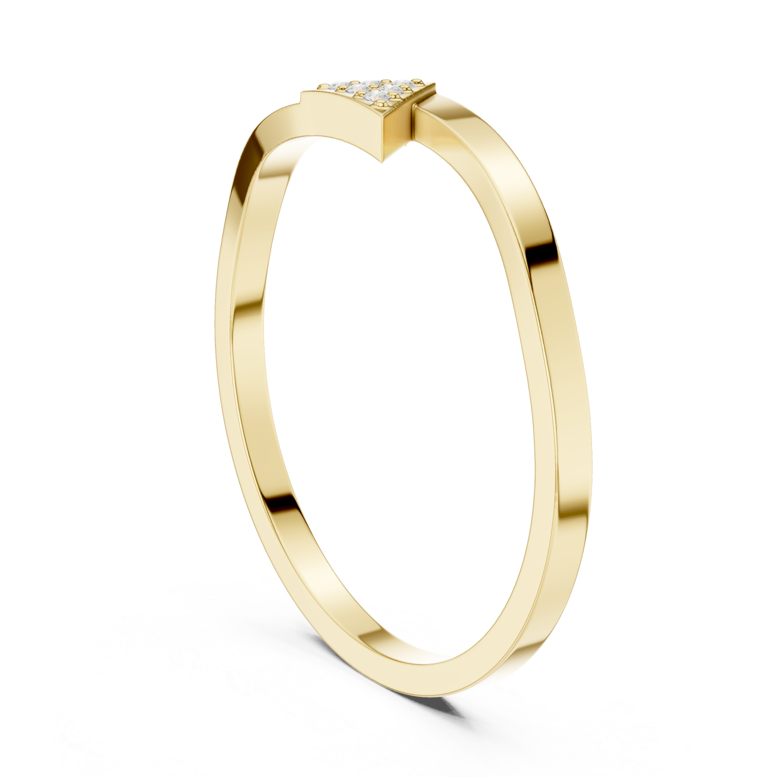  Gold Enchanted Point Pathway Ring Left View