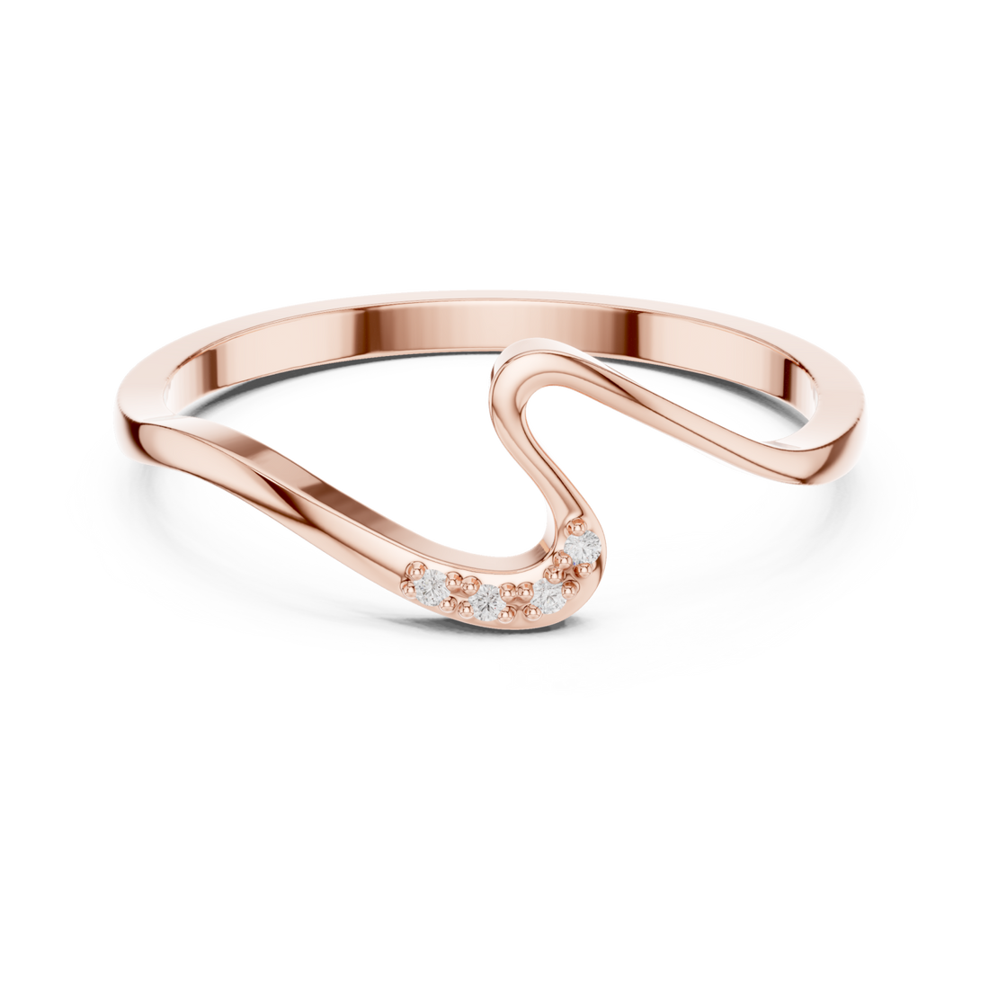  Rose Gold Luminous Unity Whisper Ring Right View
