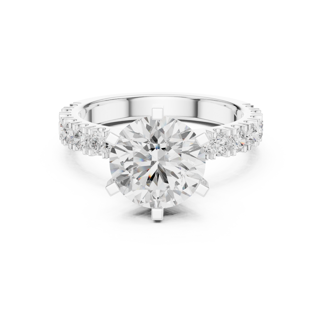  White Gold Midnight Serenade Classic Band Ring Right View