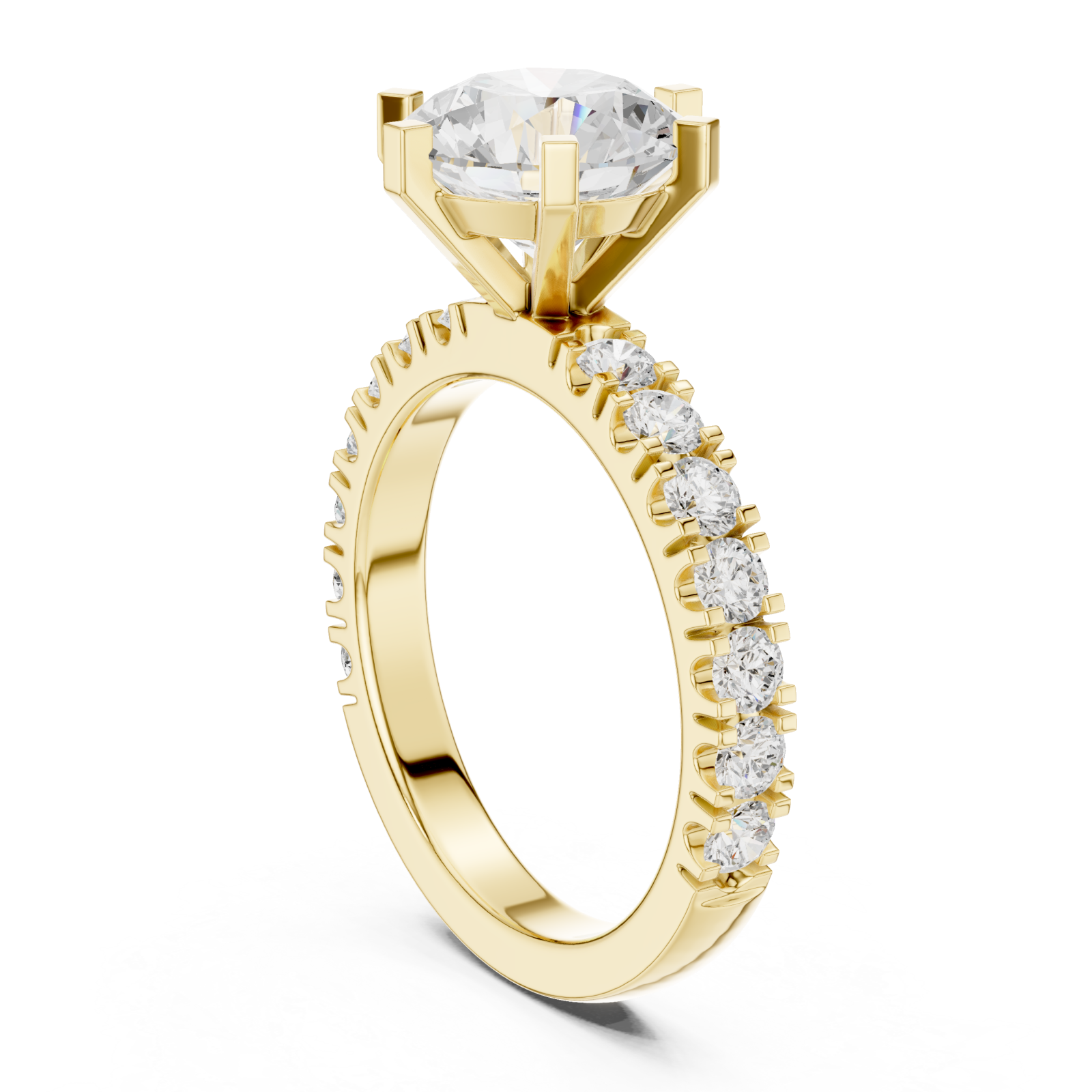  Gold Midnight Serenade Classic Band Ring Left View