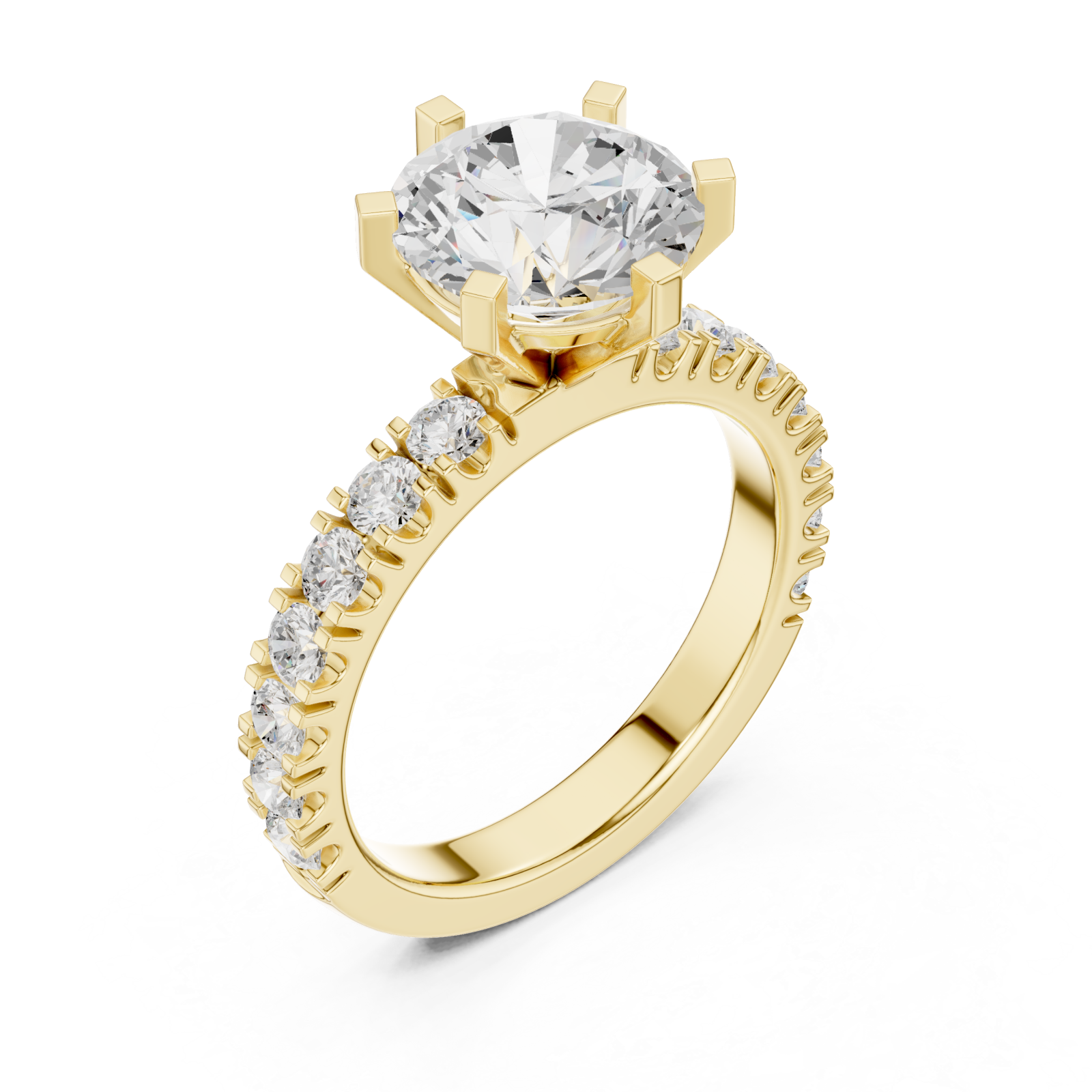 Gold Midnight Serenade Classic Band Ring Right View