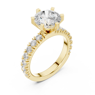 Gold Midnight Serenade Classic Band Ring Right View