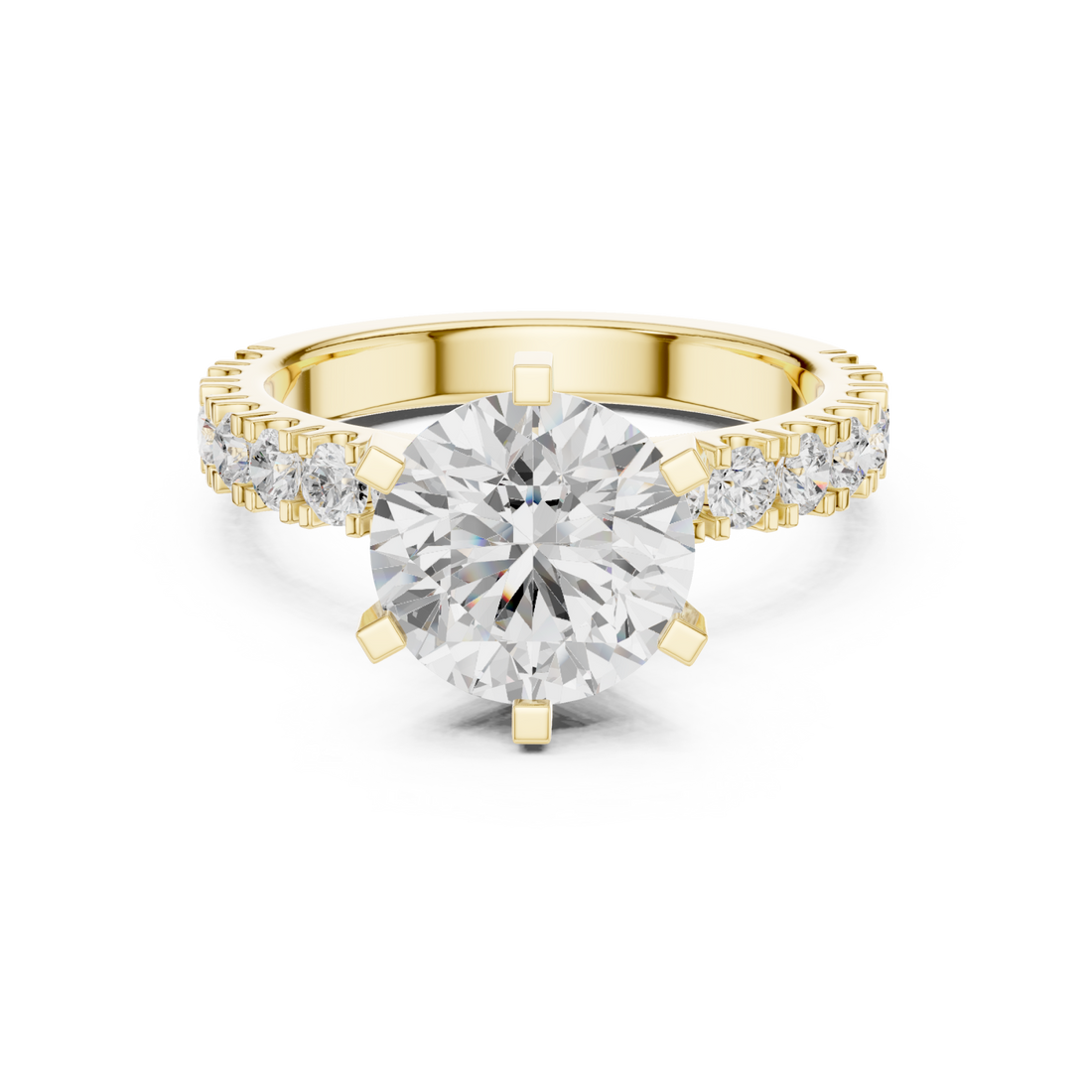 Gold Midnight Serenade Classic Band Ring Right View