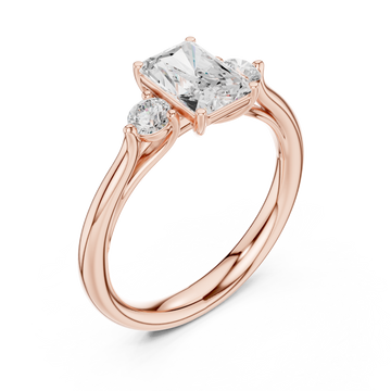  Rose Gold Twin Aura Radiance Ring Right View