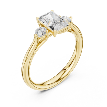 Gold Twin Aura Radiance Ring Right View