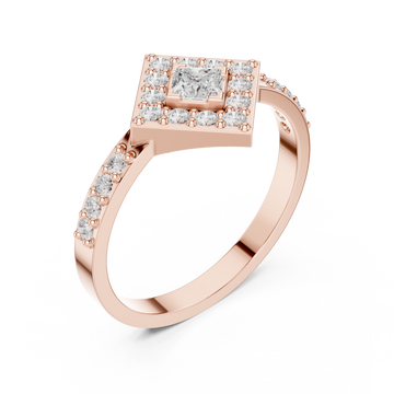  Rose Gold Enchanted Aurora Signature Ring Right View