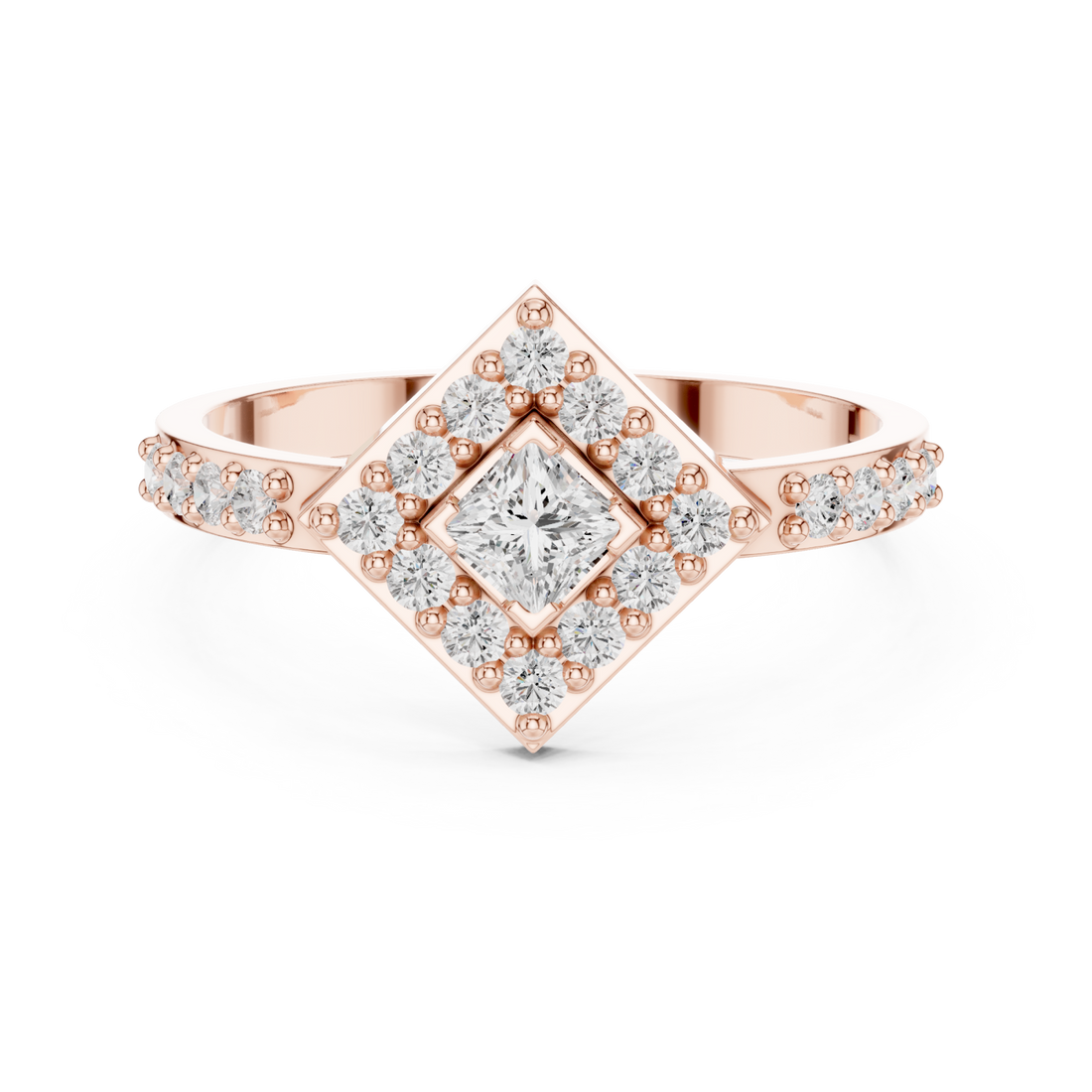  Rose Gold Enchanted Aurora Signature Ring Right View