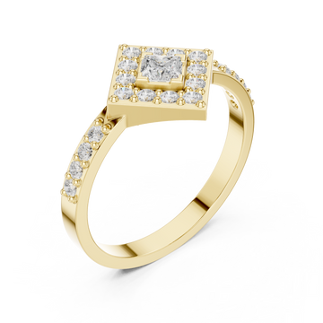 Gold Enchanted Aurora Signature Ring Right View