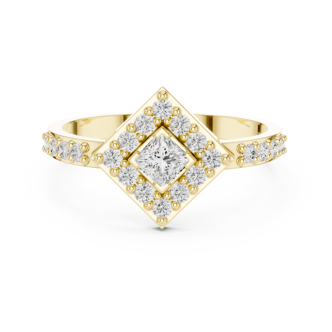 Gold Enchanted Aurora Signature Ring Right View