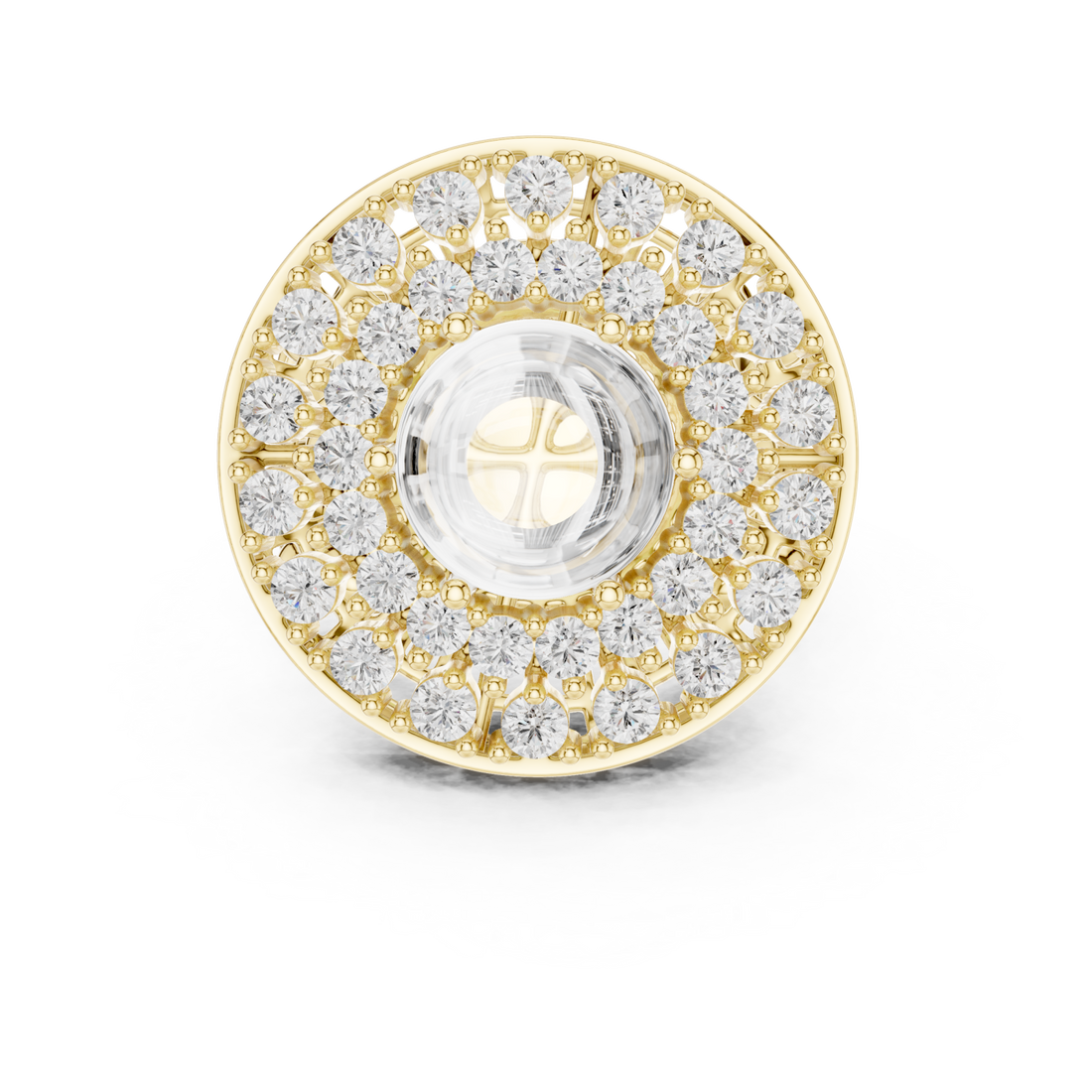 Gold Regency Filigree Empress Couture Ring Right View