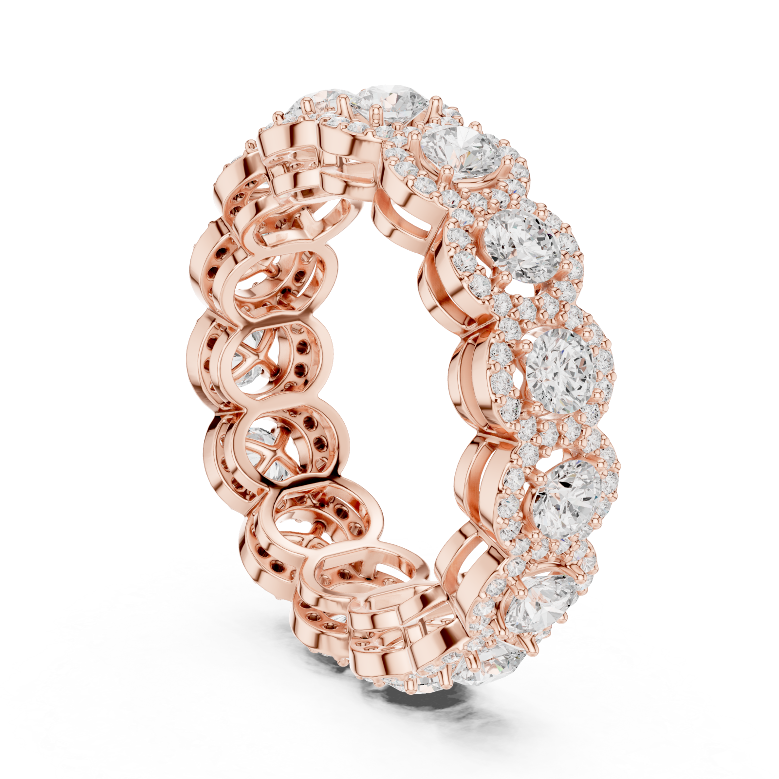  Rose Gold Celestial Dream Chain Design Band Left View