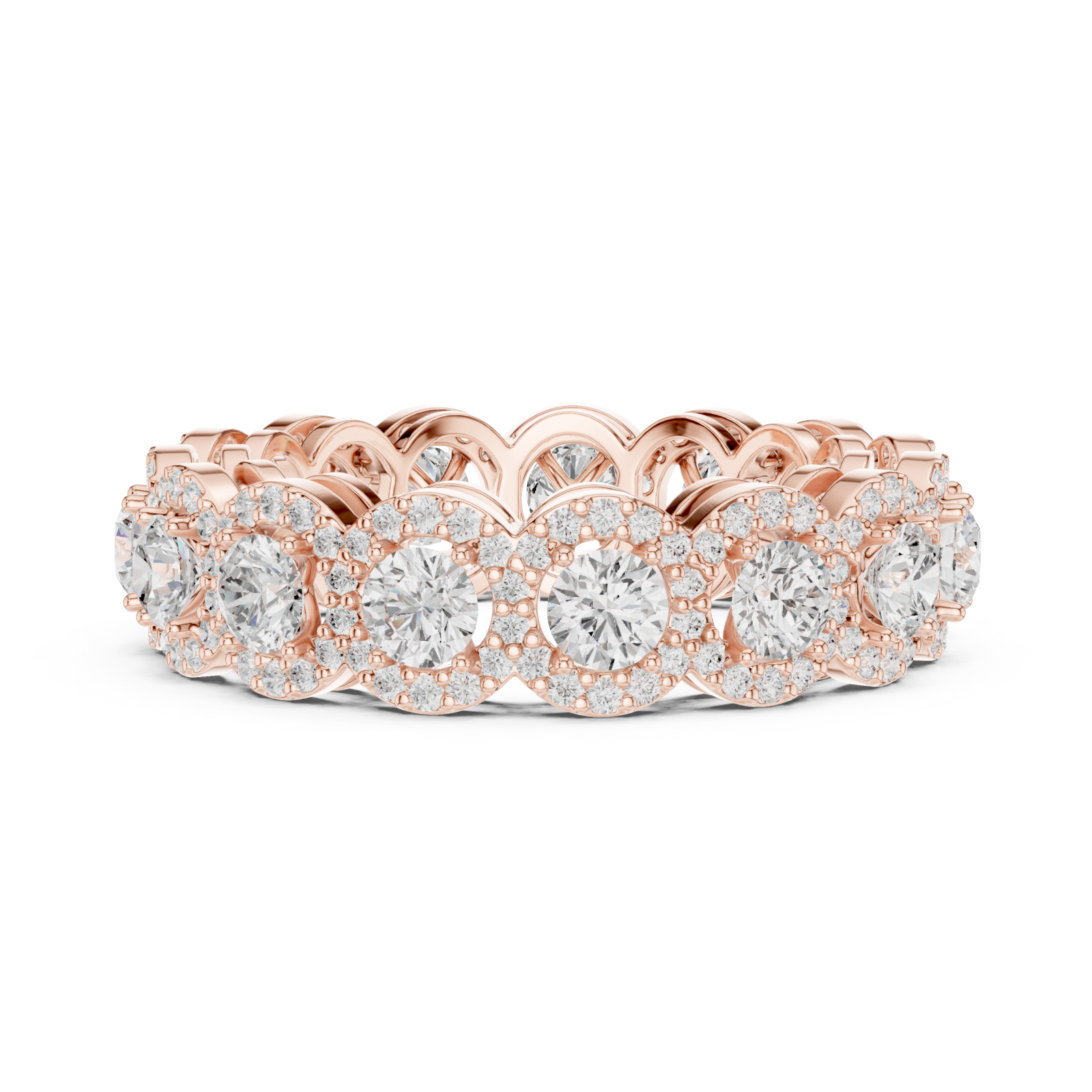  Rose Gold Celestial Dream Chain Design Band Side View