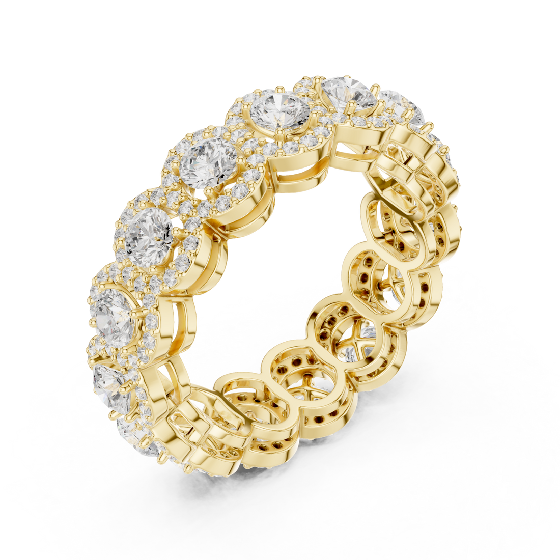 Gold Celestial Dream Chain Design Band Right View