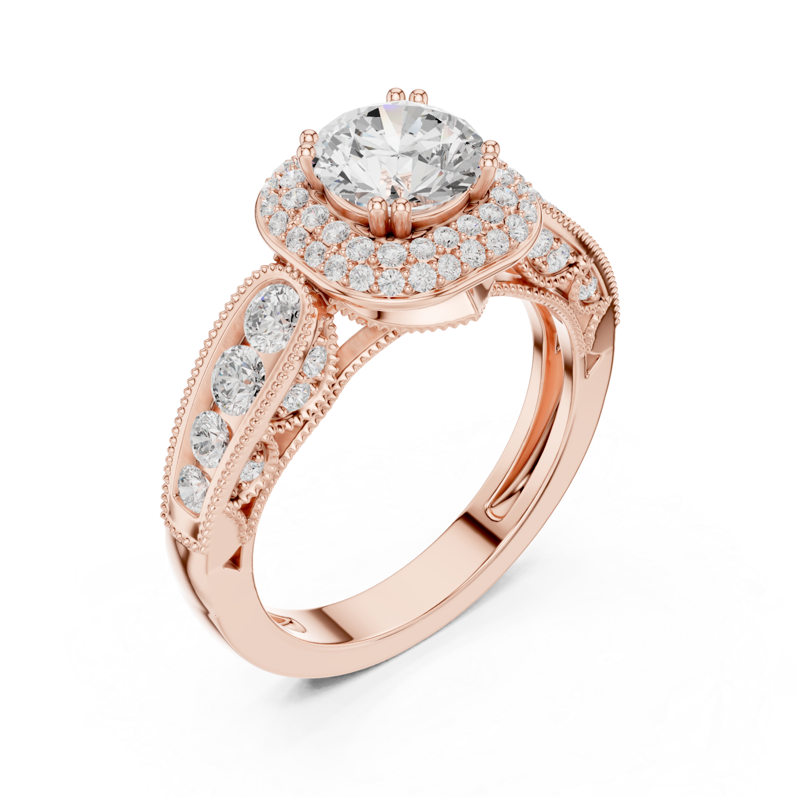  Rose Gold Twilight Harmony Luxury Ring Right View